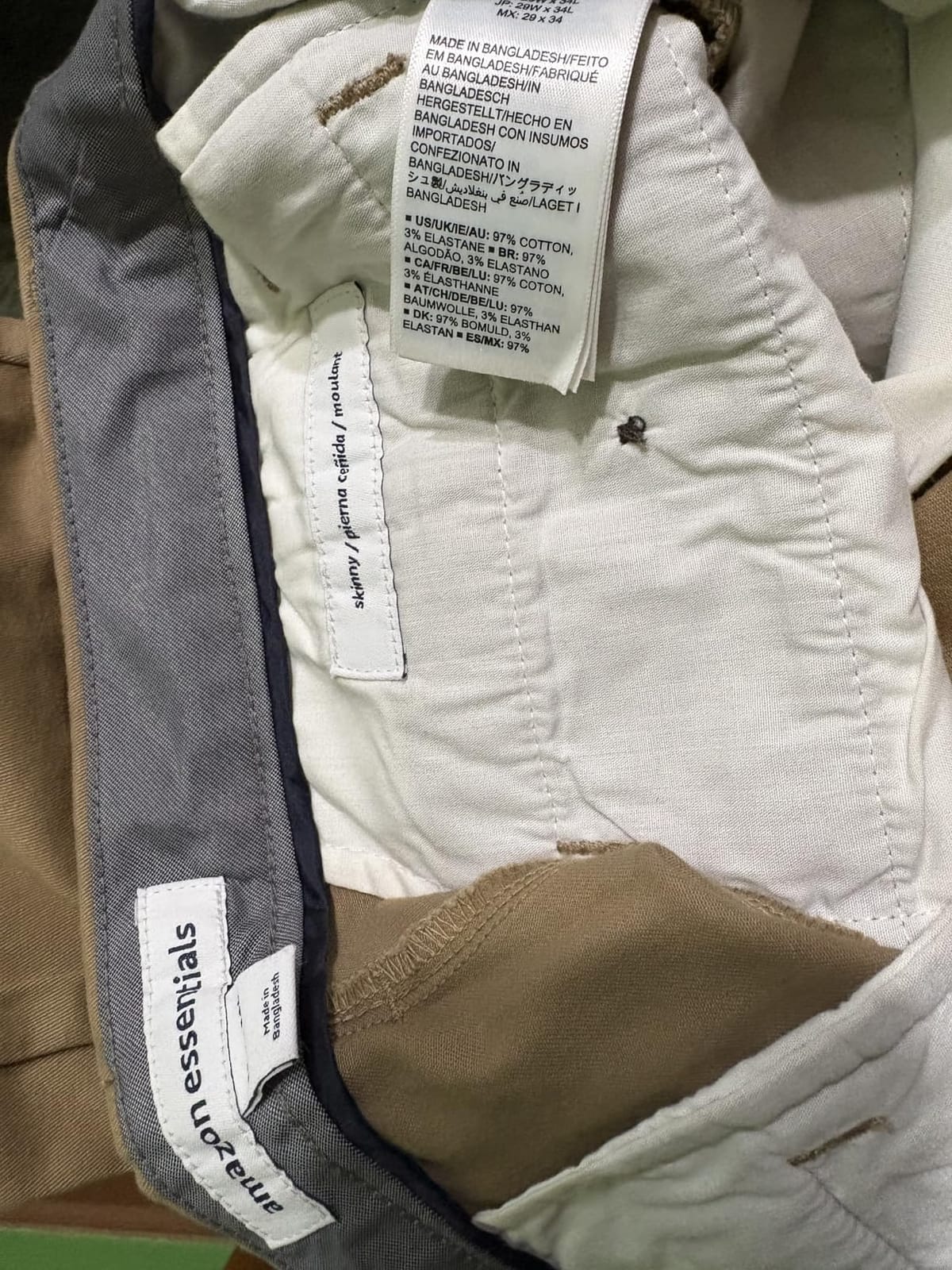 Amazon Essentials Men's Casual Stretch Chino Pant customer photo 2