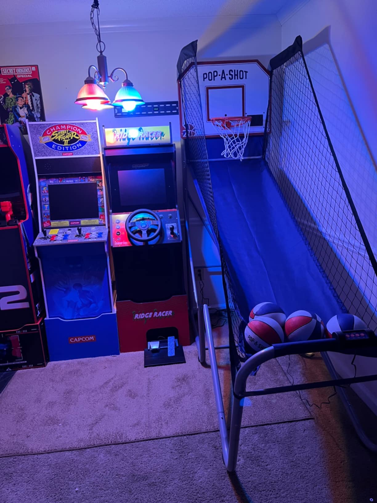 Pop-A-Shot Home Single Shot | 1-Hoop Indoor Electronic Arcade Basketball | Indoor Electronic Arcade Basketball Machine, High Quality Durable Frame, 4 Mini Basketballs, and Foldable for Easy Storage customer photo 1