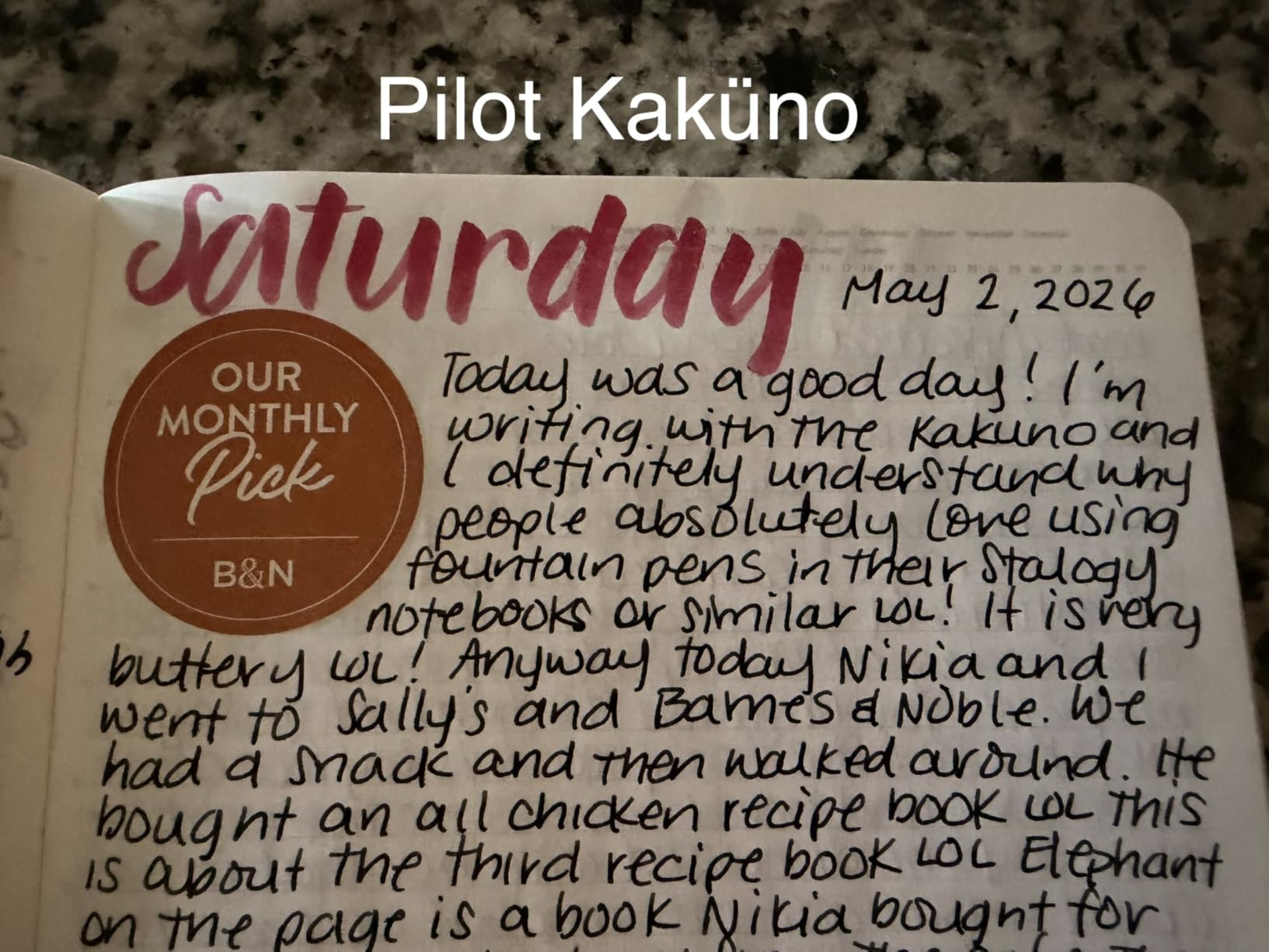 PILOT Kakuno Fountain Pen, Clear Barrel, Medium Nib, 0.5mm customer photo 1
