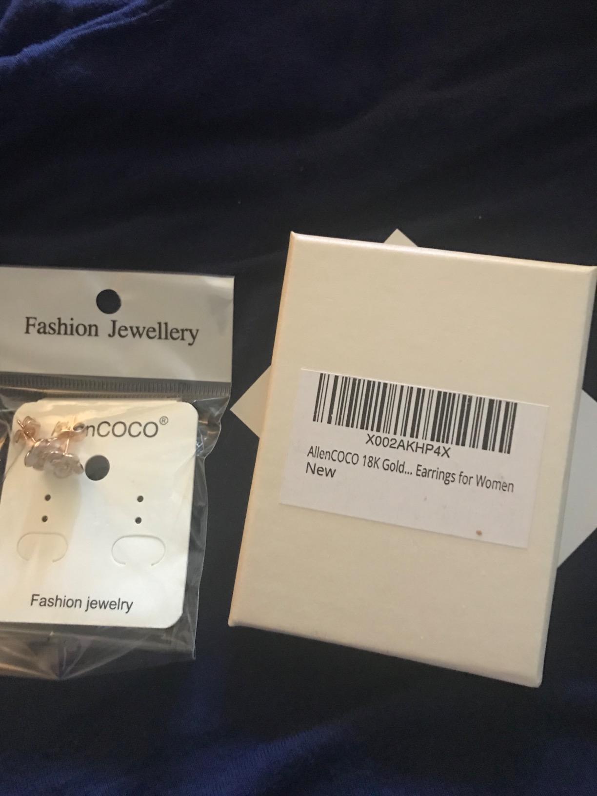 AllenCOCO Rose Flower Stud Earrings for Women Sensitive Ears, Hypoallergenic Cute Gold And Silver Rose Flower Earrings Studs for Women Nickel Free customer photo 2