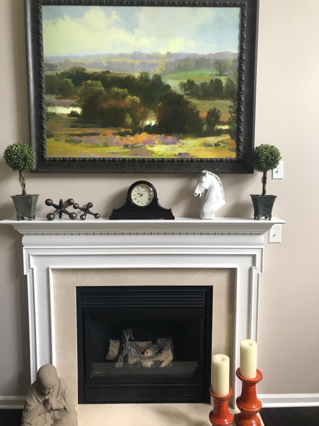 Mantel Clocks, Battery Operated, Silent Wood Table Clock with Westminster Chimes On The Hour, Solid Wooden Shelf Chiming Mantle Clock, 9 x 16 x 3 (Walnut - Arabic Numerals) customer photo 1