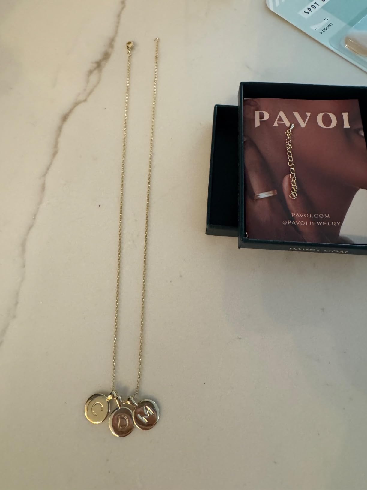 PAVOI Initial Necklace for Women, 14K Gold Plated Alphabet Letter Pendant | Letter Necklace for Women, Name Necklace, Necklace with Initials customer photo 1
