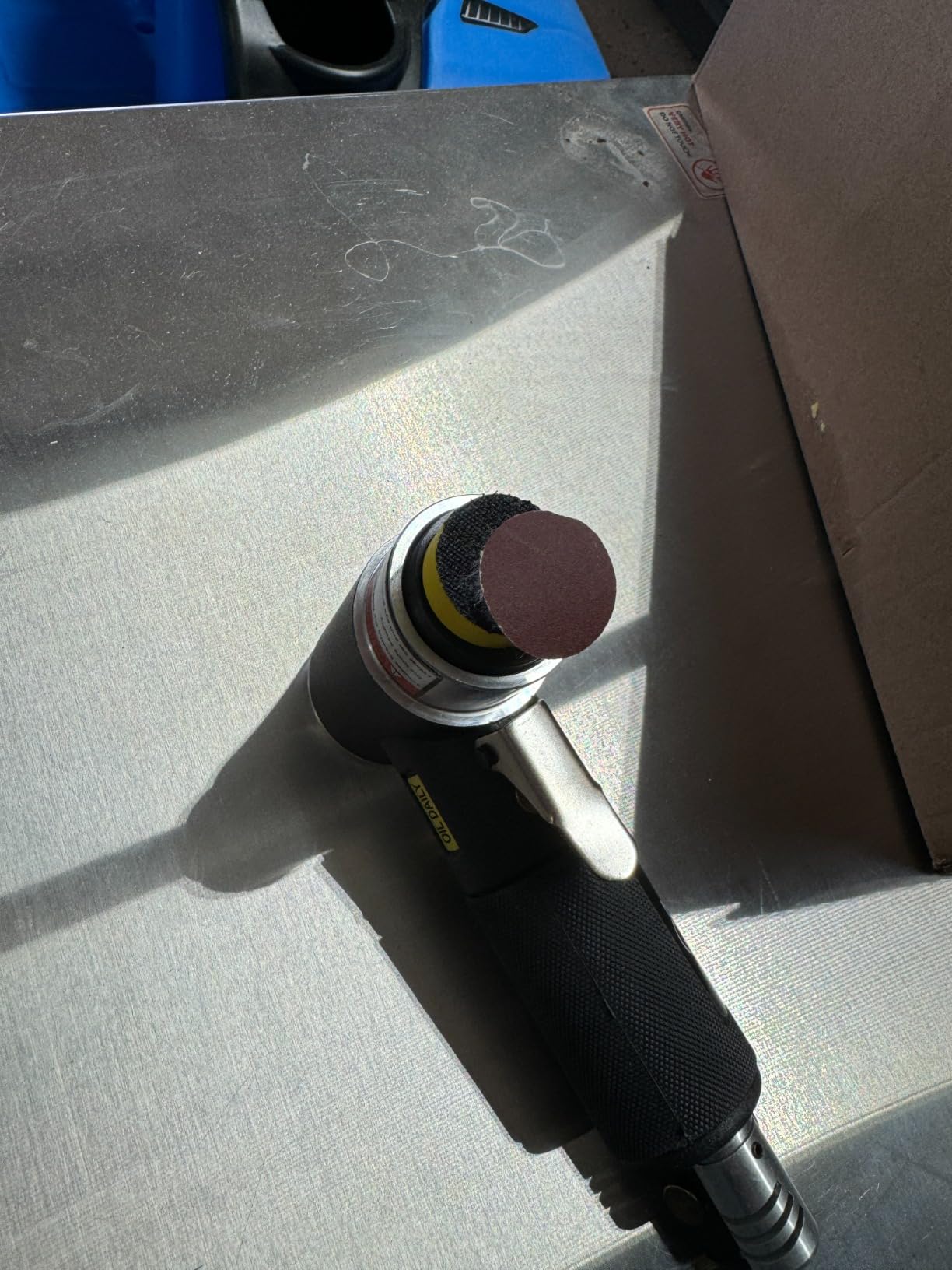 1/2/3 Inch Random Orbital Air Sander, Mini Pneumatic Sander for Auto Body Work, High Speed Air Powered Polisher with 15 Polishing Buffing Pads, 18 Sandpapers customer photo 2