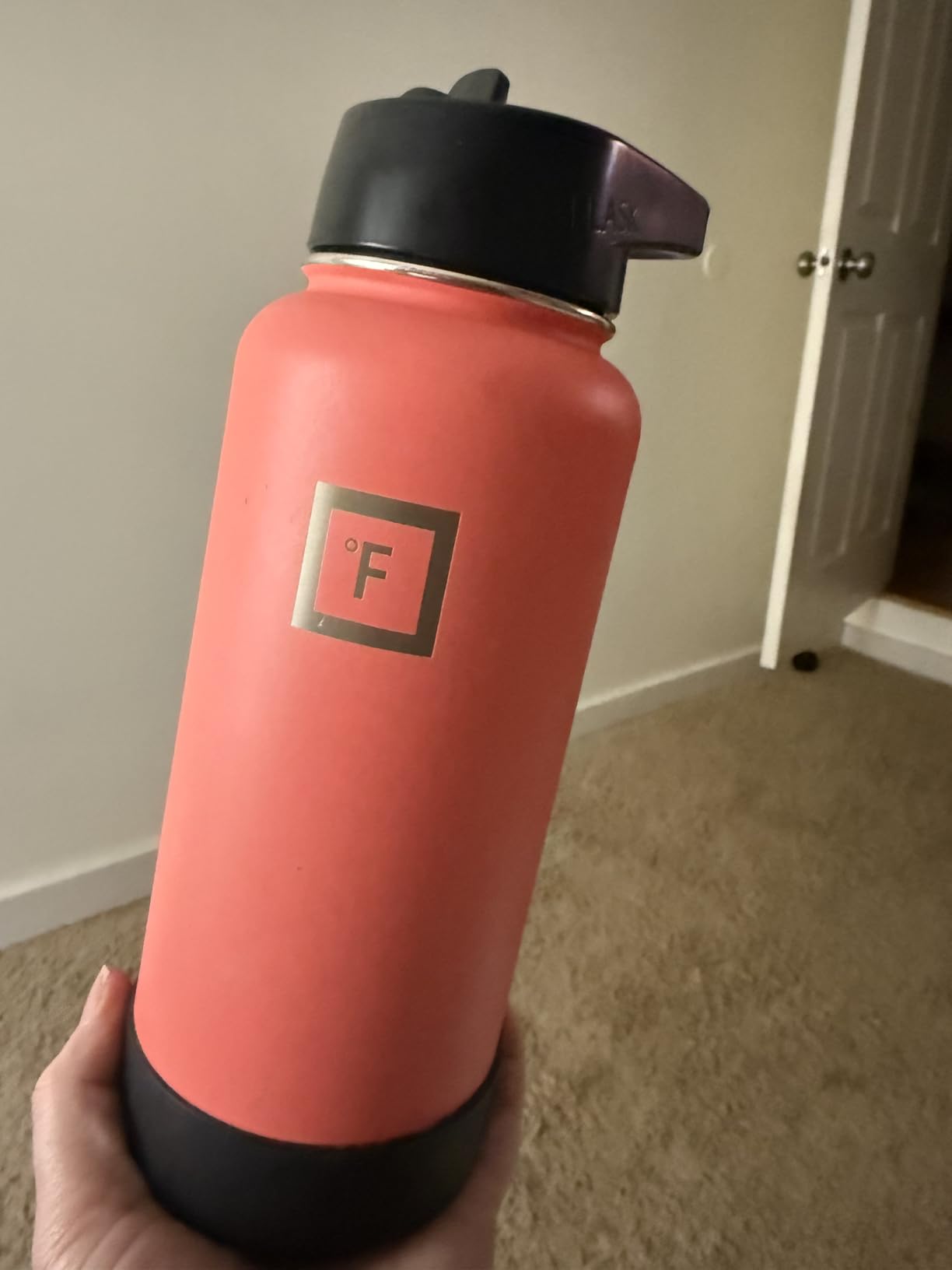 IRON °FLASK 32 oz Wide Mouth Water Bottle with 3 Lids, Insulated Stainless Steel Sports Water Bottle with 3 Leakproof Lids - BPA Free, Cold 24 Hrs, Sweat Free customer photo 2