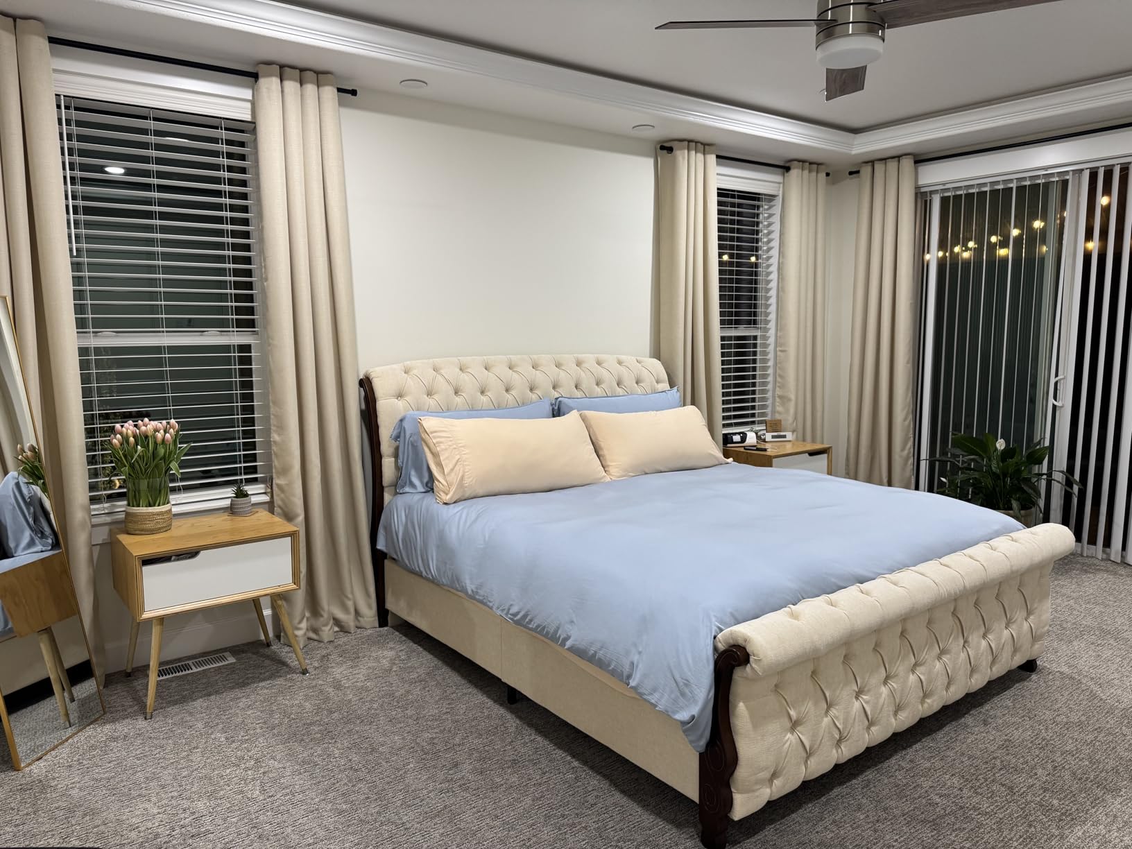 Queen Duvet Cover by Pure Bamboo, 3 Piece Set, Genuine 100% Organic Viscose Derived from Bamboo, Luxuriously Soft and Cooling, 2 Pillowcases (Queen, White) customer photo 2