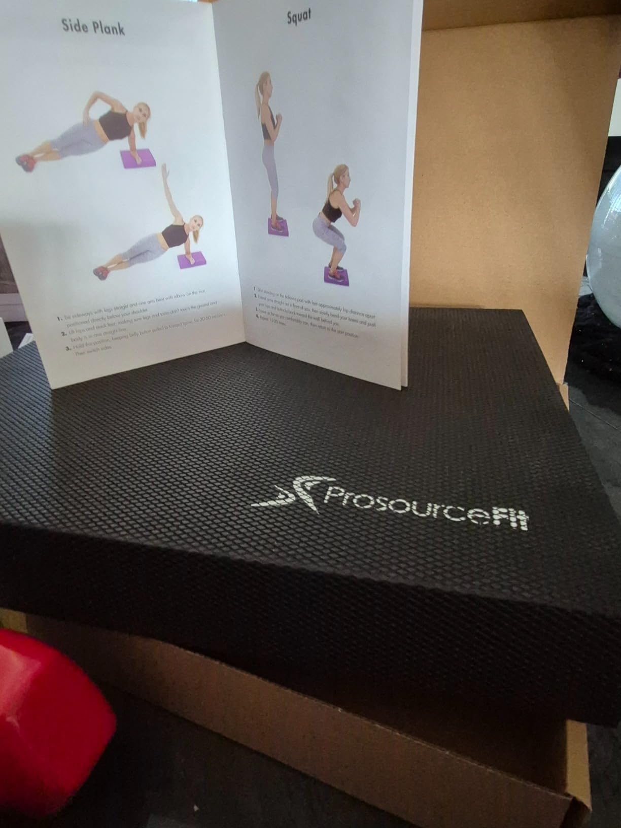 ProsourceFit Exercise Balance Pad, Non-Slip Cushioned Foam Mat & Knee Pad for Fitness and Stability Training, Yoga, Physical Therapy customer photo 1
