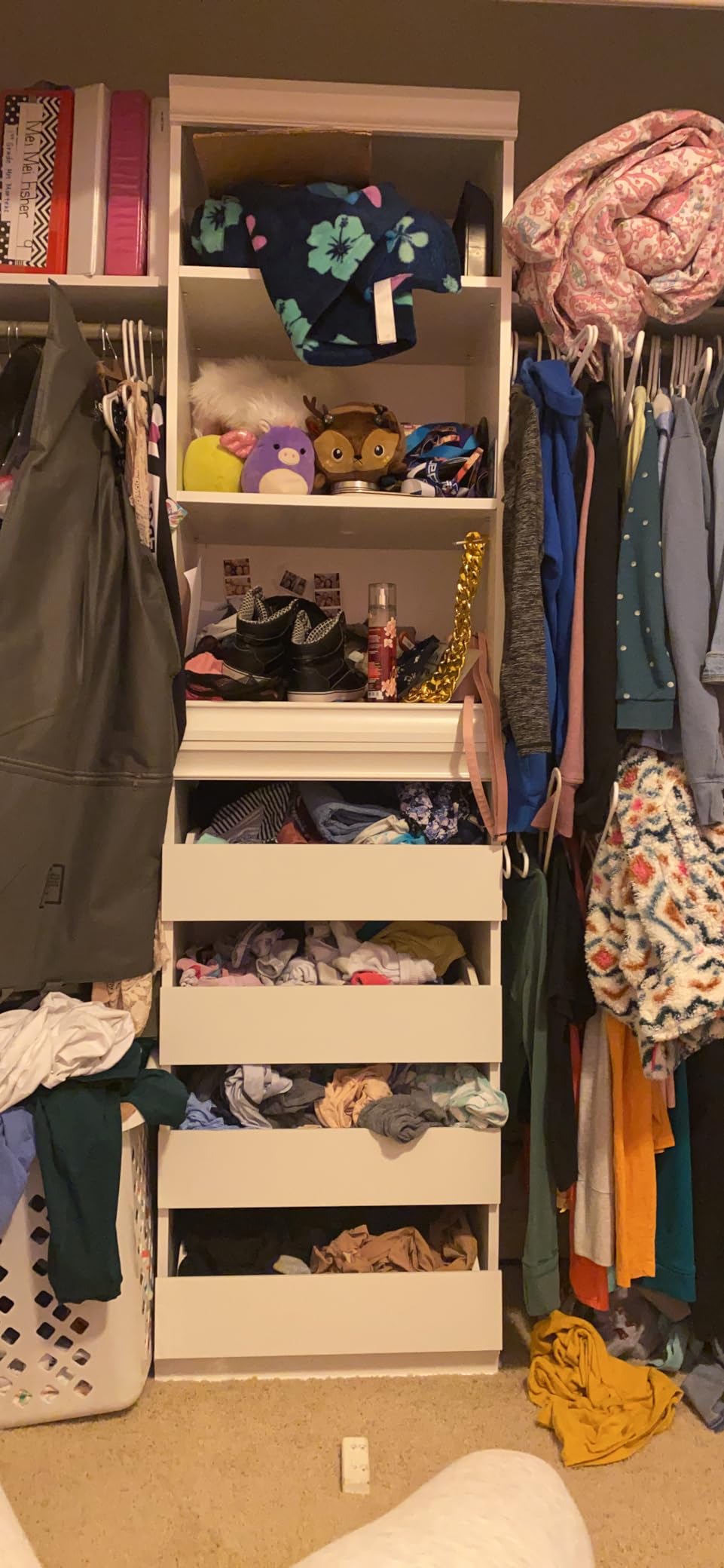 ClosetMaid Modular Storage Unit with 4 Drawers, Wood Closet Organizer, Stacking, Full Backer, Storage, Decorative Trim, White customer photo 1