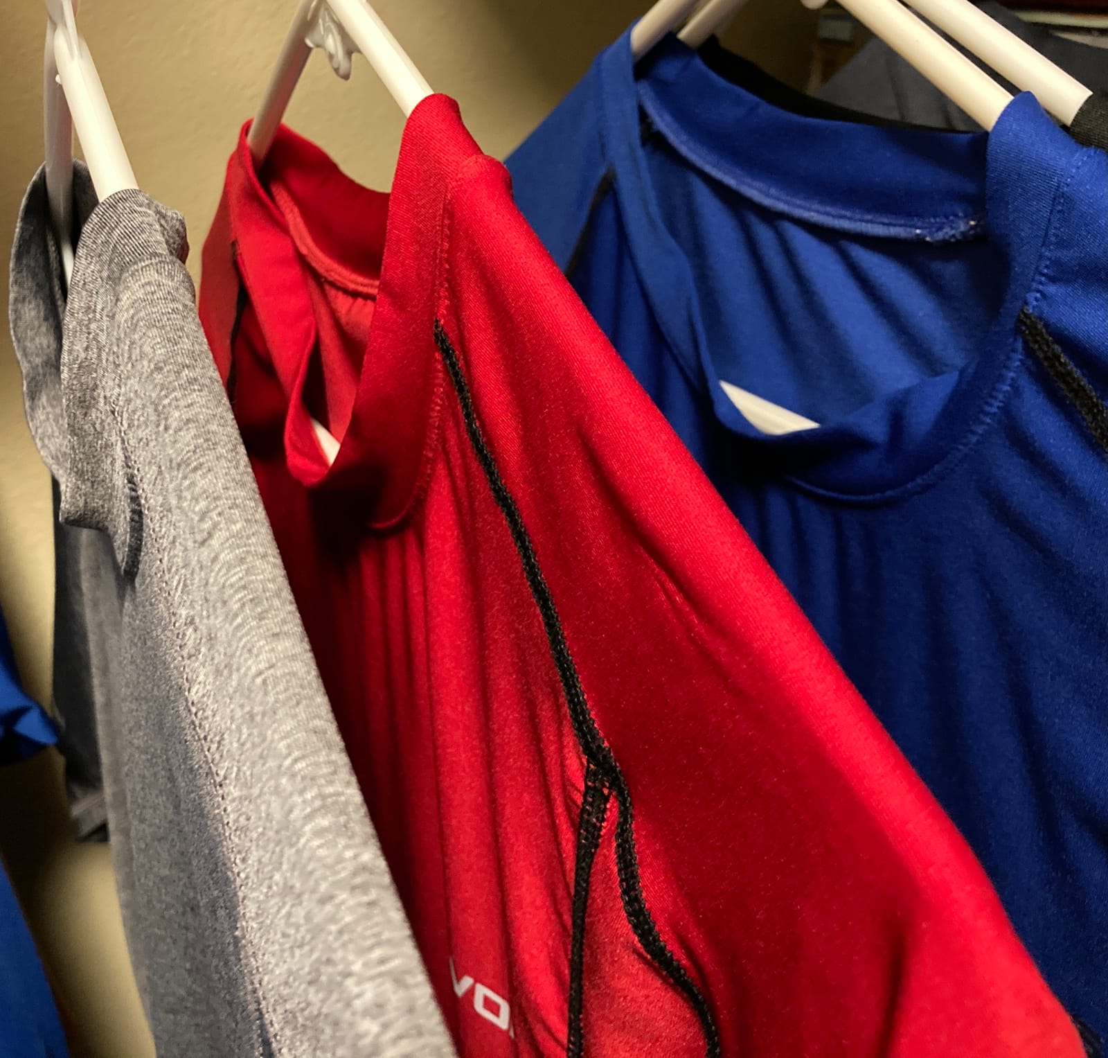 DEVOPS 3 Pack Men's Cool Dry Compression Baselayer Short Sleeve Shirts Top customer photo 2
