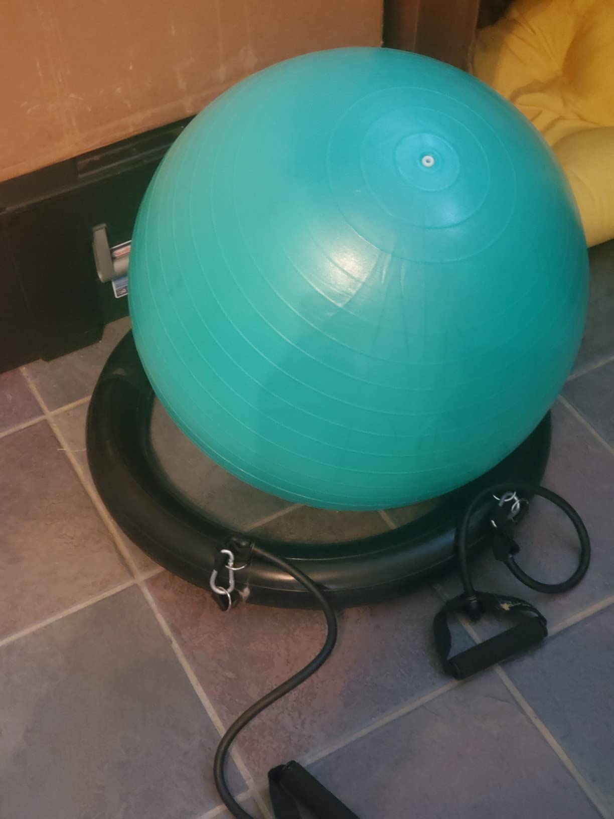 ProBody Pilates Yoga Ball Chair for Office, with Base | Stability Ring, 880 lb Anti-Burst, 65/75 cm Exercise Ball Chair, Home Office & PT Use, Pump, Balance Ball Chair customer photo 2