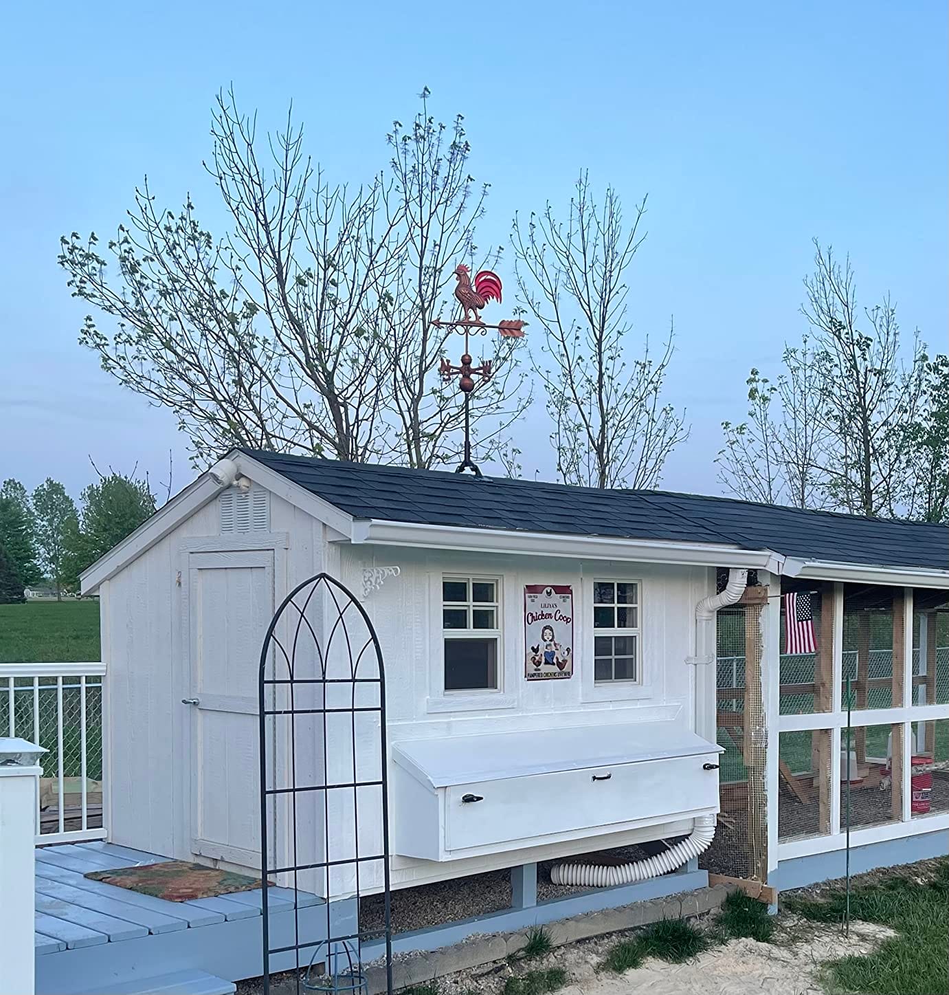 Good Directions Bantam Red Rooster Copper Weathervane, Hand Finished Multi Color Patina customer photo 2