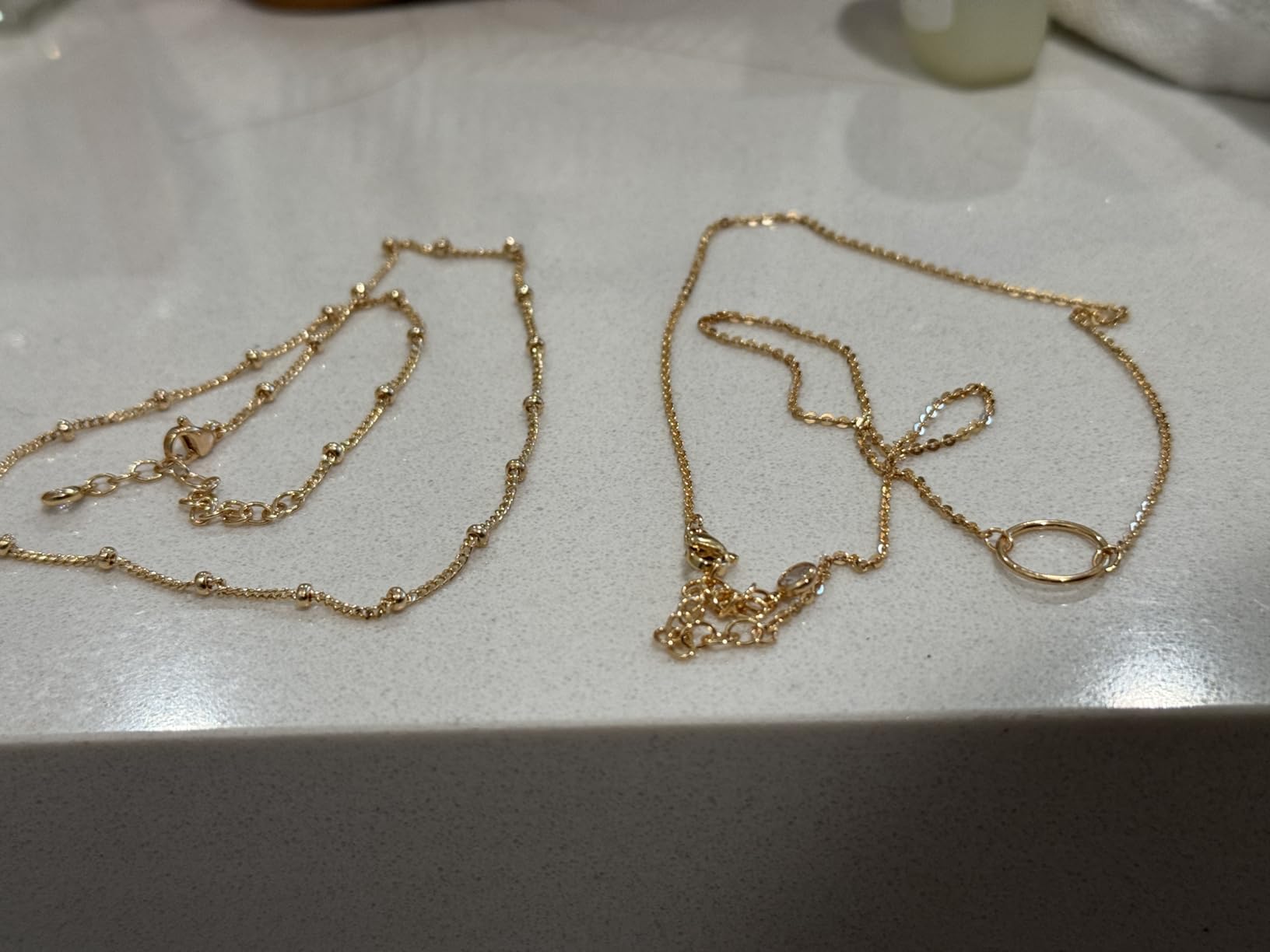 MEVECCO Dainty Pendant Layered Necklaces for Women customer photo 2