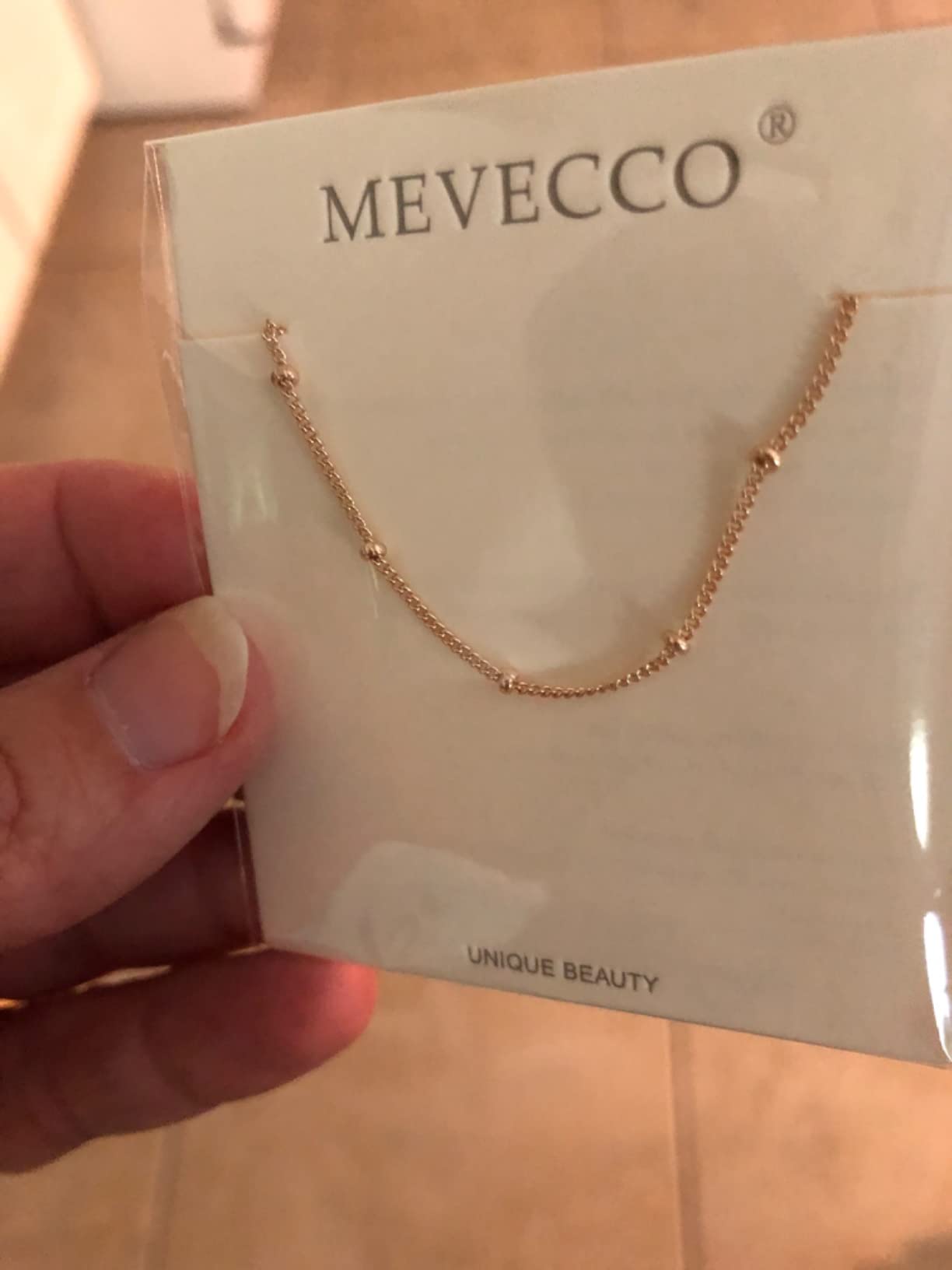 Dainty Choker Necklaces for Women, Beaded and Multi-Row Chains customer photo 2