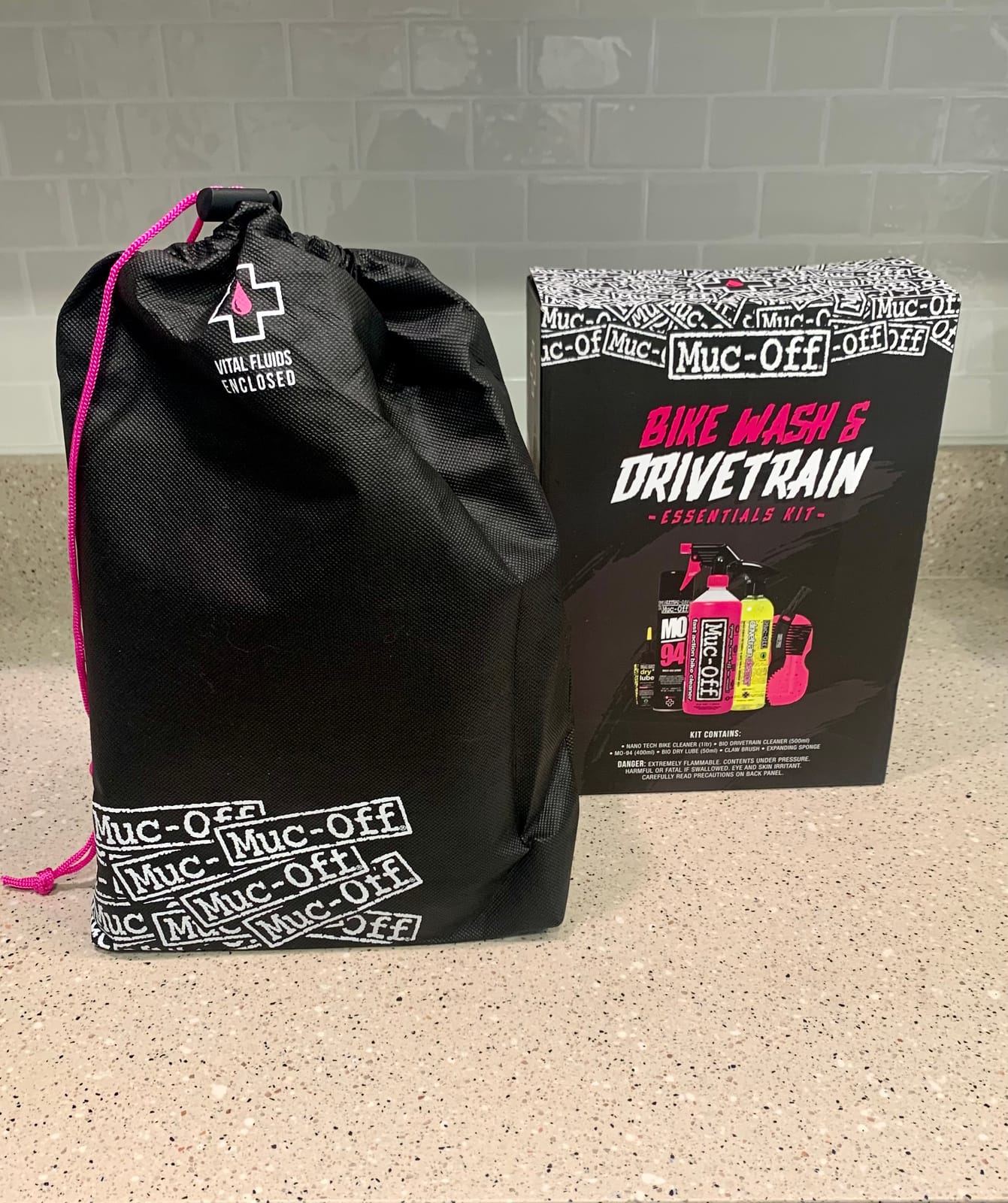 Muc-Off Bike Wash & Drivetrain Essentials Kit, With Cleaner, Lube & More | Nano Tech Bike Cleaner and Bio Drivetrain Cleaner, Muc-Off Mo-94, Bio Dry Lube Included customer photo 2