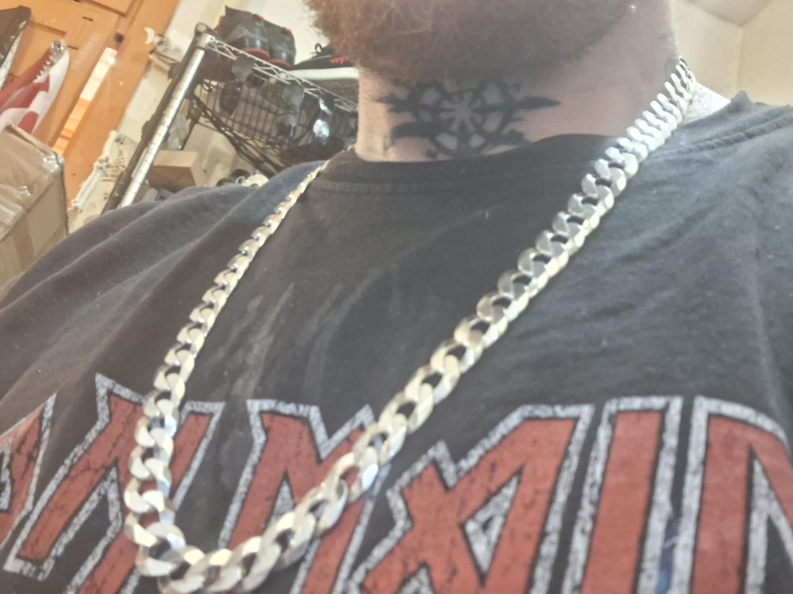 Italian 925 Sterling Silver 12mm Cuban Link Chain Necklace for Men customer photo 2