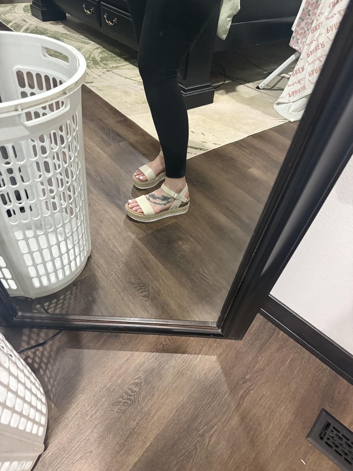 Soda CLIP ~ Women Open Toe Ankle Strap Platform Espadrille Sandal customer photo 2