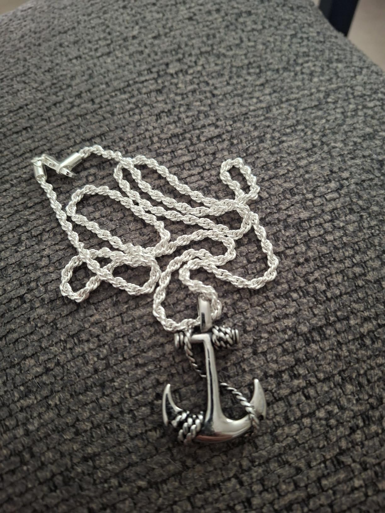 Italian 925 Sterling Silver 2mm 3mm Rope Chain Necklace Men Women customer photo 1