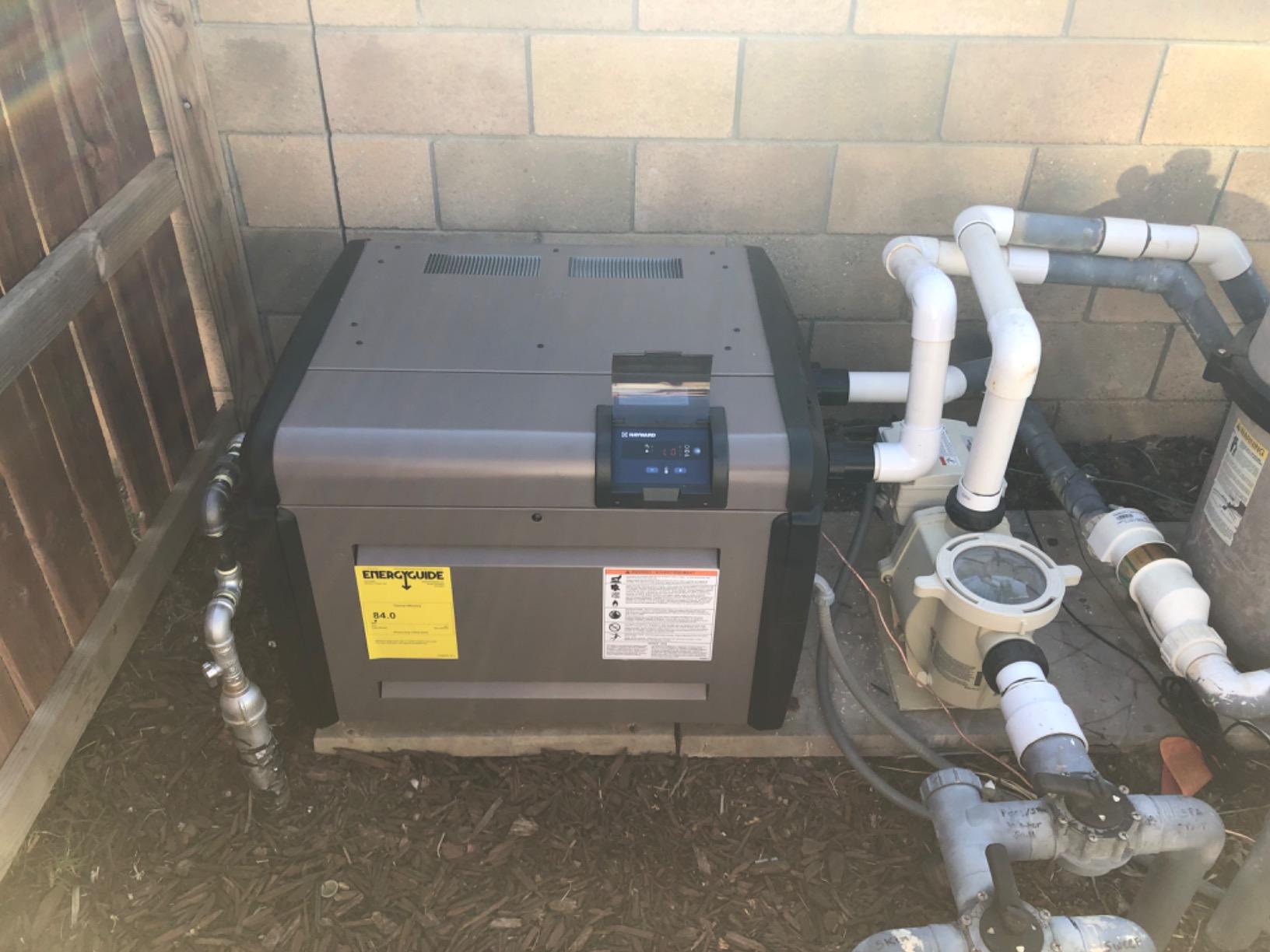 Hayward H-Series Natural Gas Pool Heater for Inground Pools 400,000 BTU | W3H400FDN Universal H Series Swimming Pool Water Heaters feature High Quality Cupo Nickel Heat Exchanger w/ Low NOx Emissions customer photo 2
