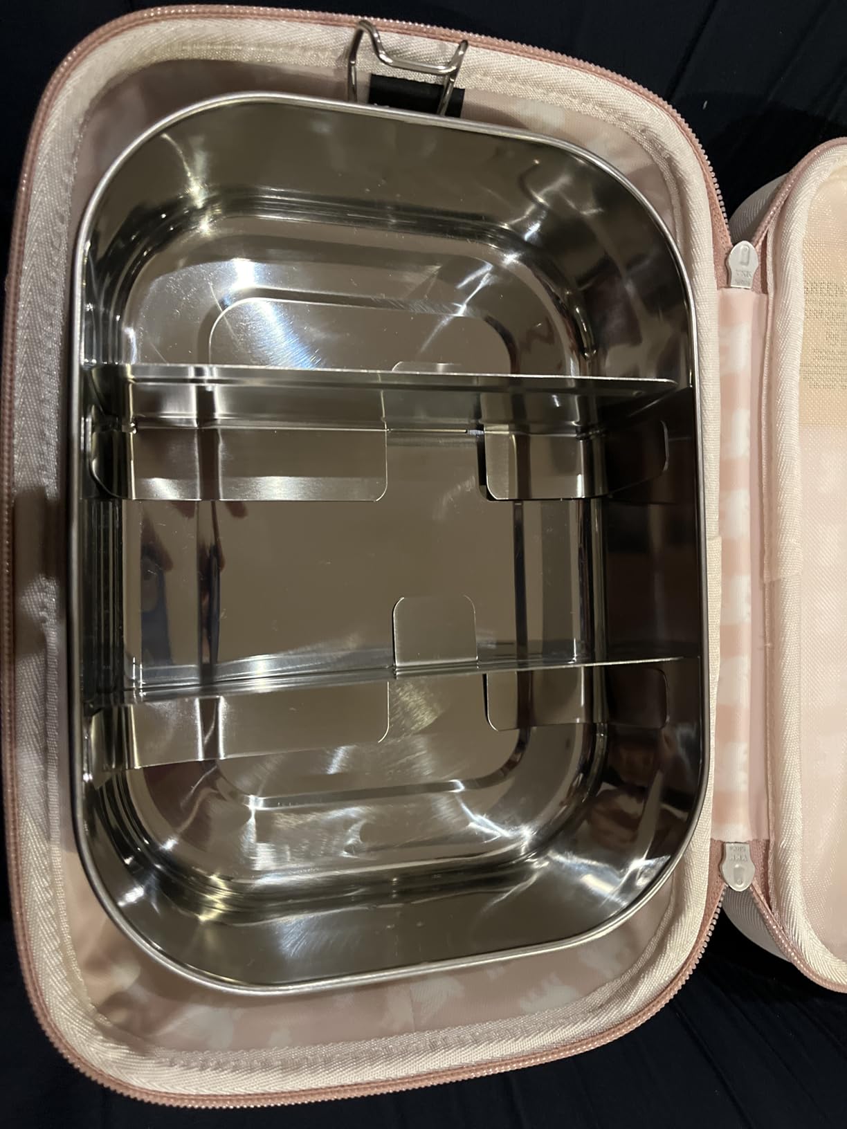 Blockhütte Stainless Steel Lunch Box for Adults I 47oz I Bento Box 3 Compartments with free Sealing, Leak-Proof Container, Metal Lunchbox for Travel, Work, Eco-Friendly Meal Storage Solution customer photo 2