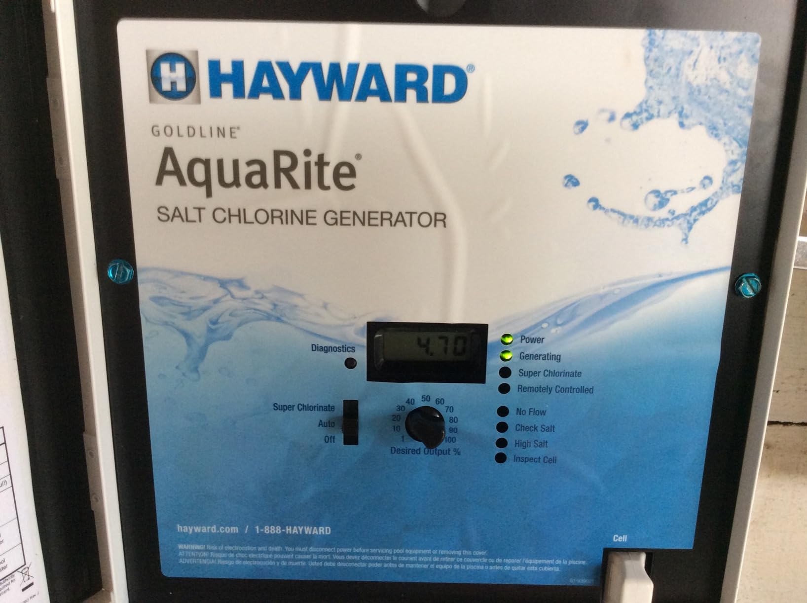 Hayward Aquarite Salt Chlorine Generator for Swimming Pools 25,000 Gallons | W3AQR9 Replacement for AQR9 Saltwater Swimming Pool Chlorination System for In-Ground Pools customer photo 2