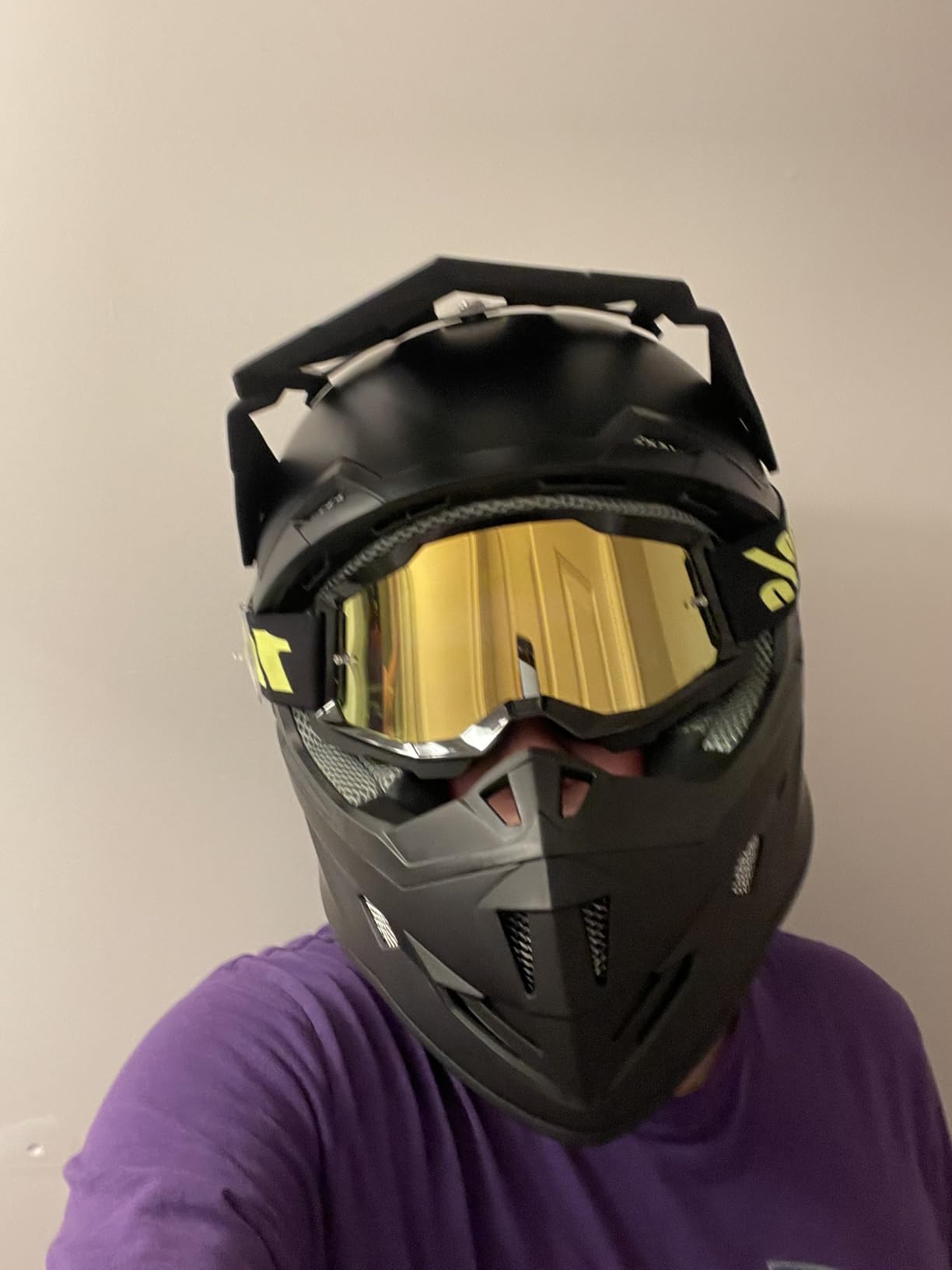 GLX GX23 Full-Face Dirt Bike Motocross Motorcycle Helmet, DOT | Unbreakable Off-Road Confidence customer photo 2