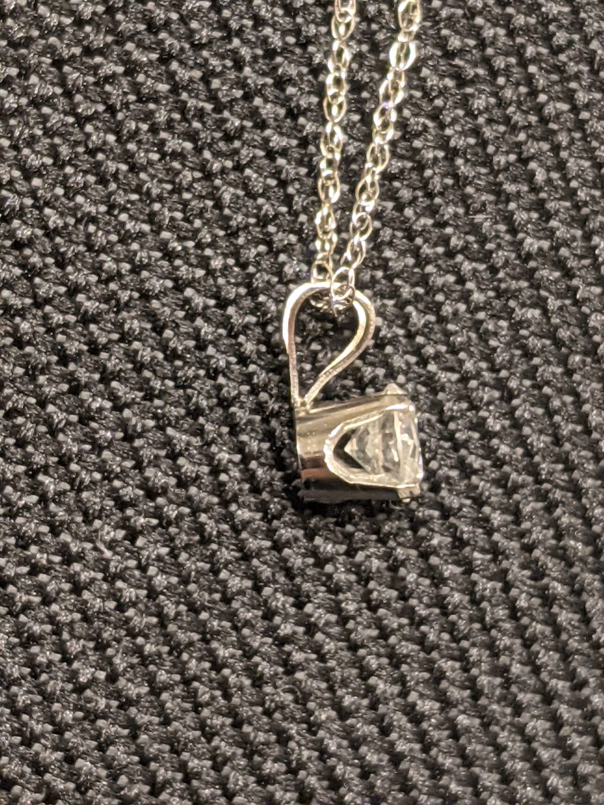 Pompeii 1/3 Ct Diamond Solitaire Pendant Necklace in 14k White Or Yellow Gold customer photo 1