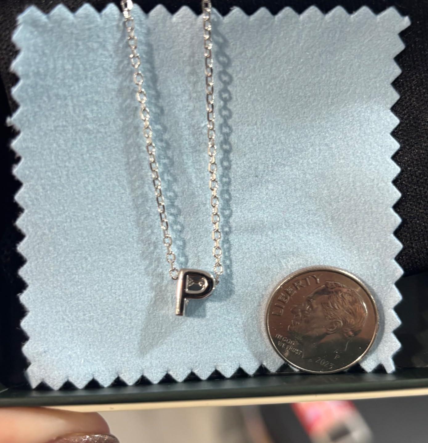 ChicSilver 925 Sterling Silver Initial Necklace for Women Dainty Letter Jewelry Personalized Gift customer photo 1