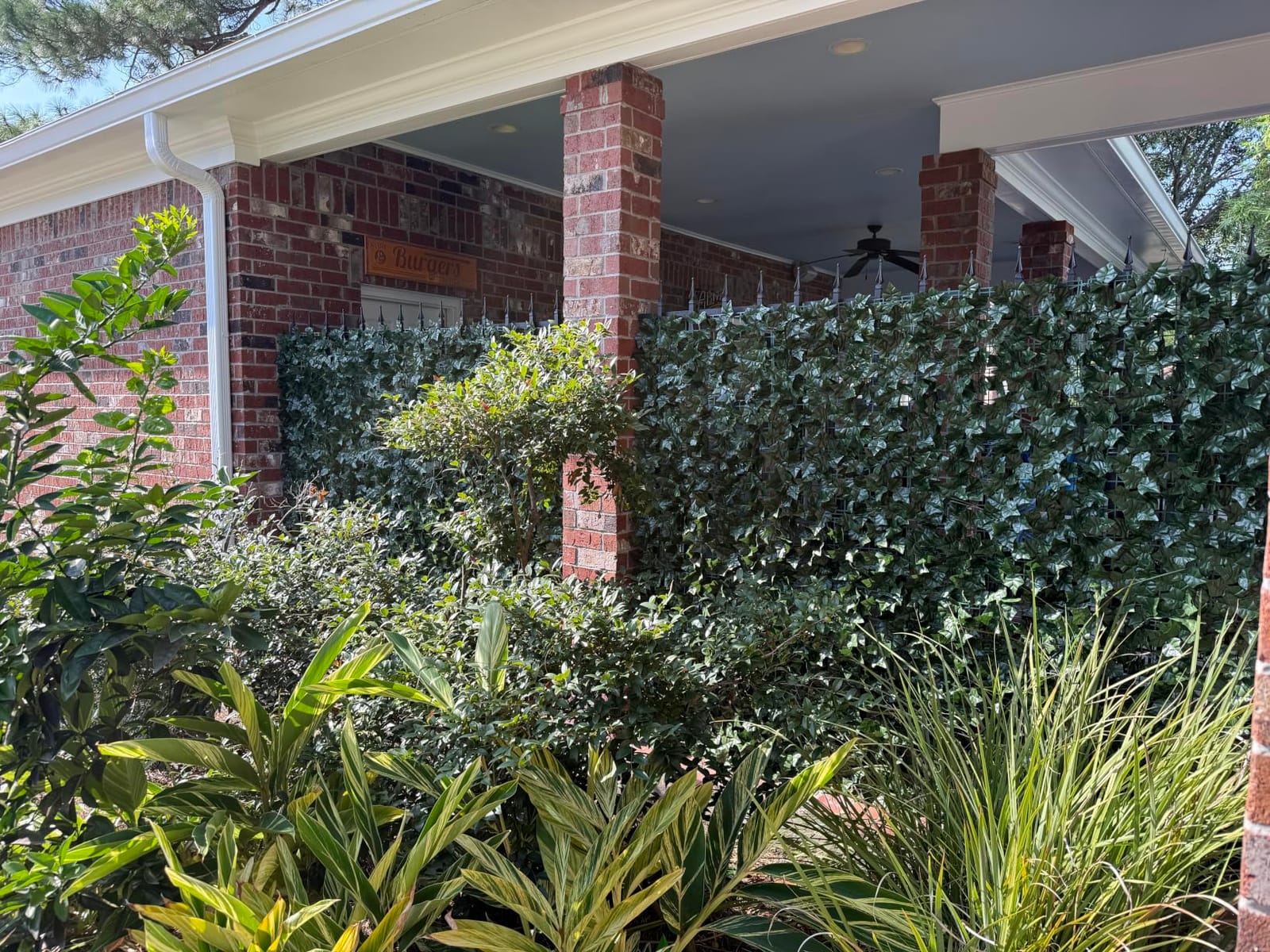 DearHouse 118x39.4in Artificial Ivy Privacy Fence Wall Screen, Artificial Hedges Fence and Faux Ivy Vine Leaf Decoration for Outdoor Garden Decor customer photo 2