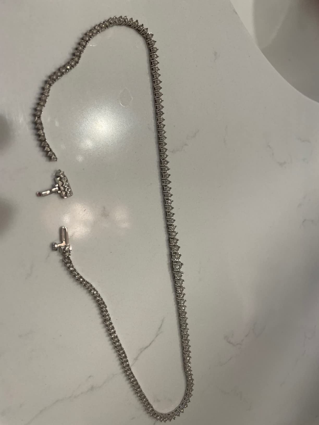 Ross-Simons 3.00 ct. t.w. Diamond Tennis Necklace customer photo 2