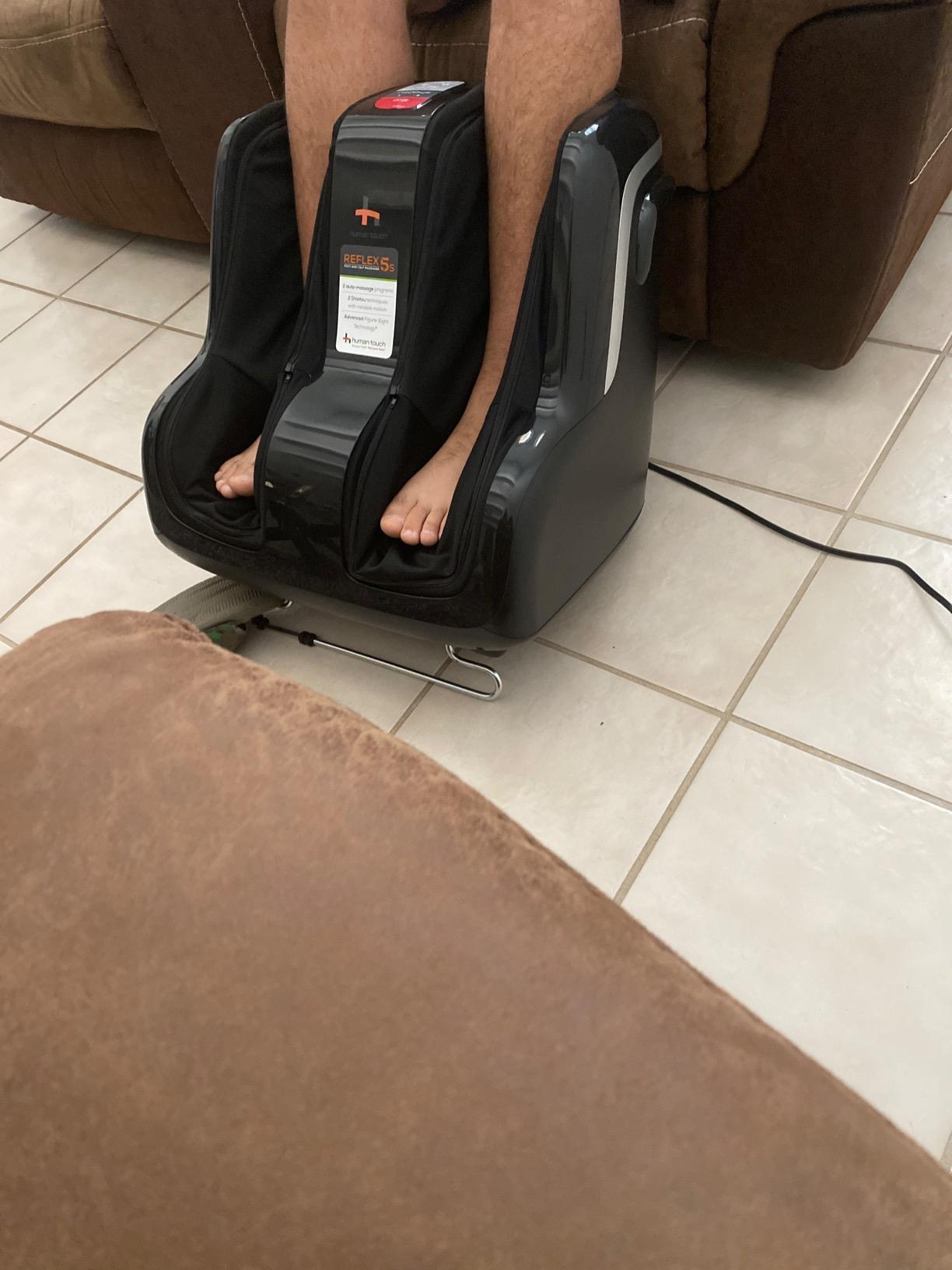 Human Touch Reflex5s Foot & Calf Massager Plantar Fasciitis - HSA Approved | Shiatsu Neuropathy Treatment Compression Edema Pain Relief customer photo 1