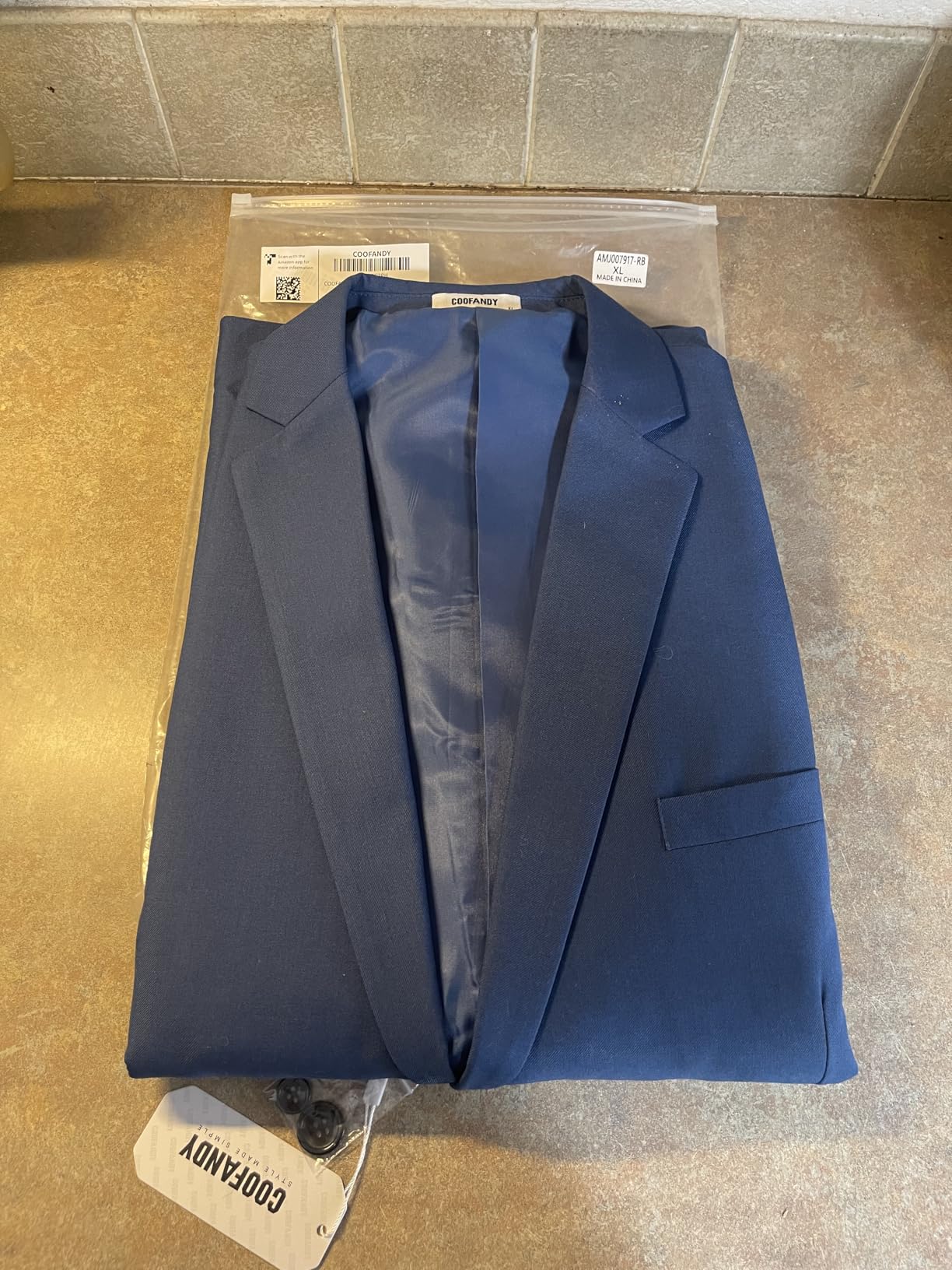 Mens Sport Coat Casual Blazer One Button Business Suit Jacket customer photo 1