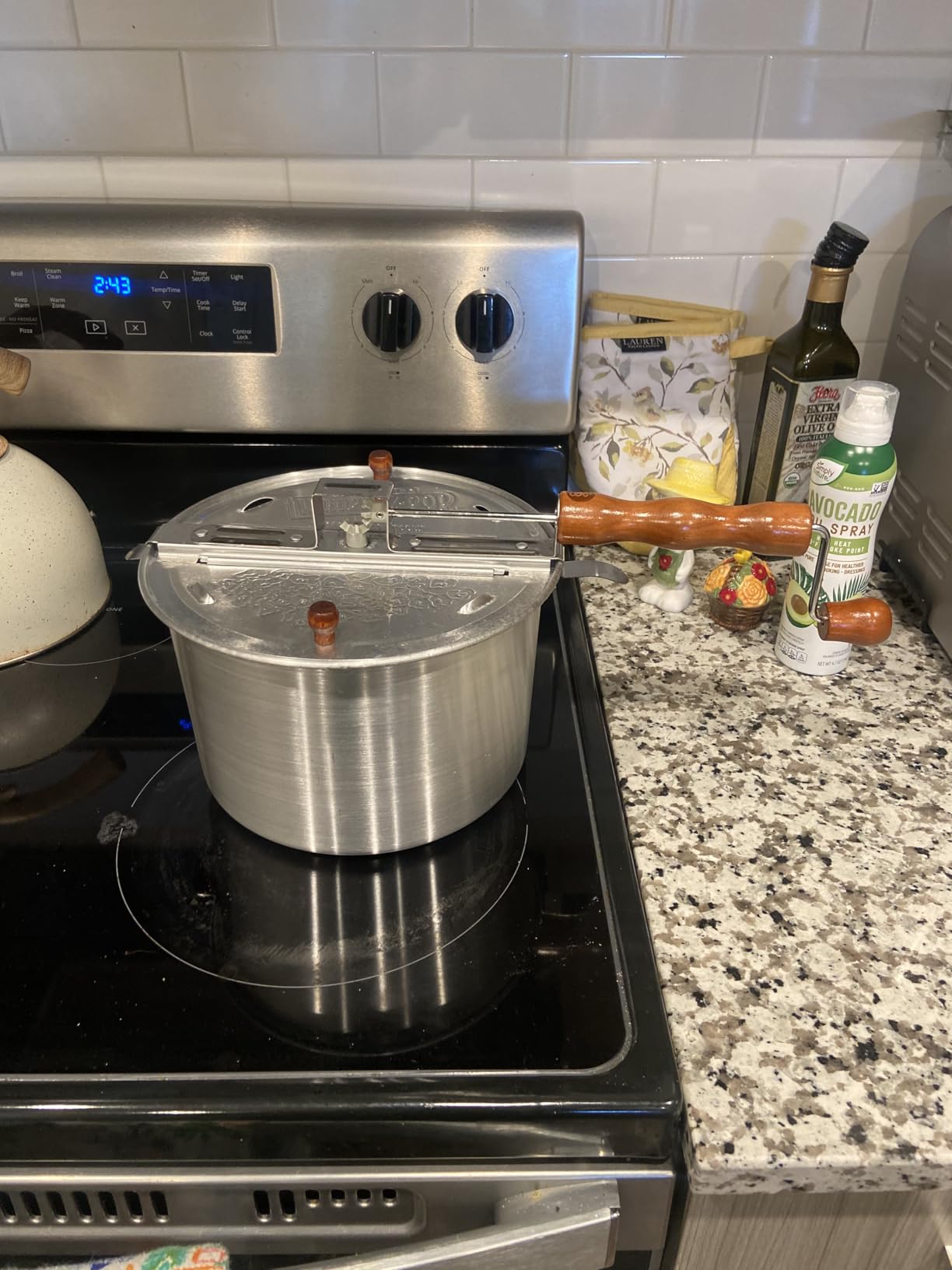 Original Whirley Pop Popcorn Machine - 3-Minute Stovetop Popcorn Maker for Home Movie Snacks & Game Night - Wabash Valley Farms - Aluminum Pot With Nylon Gears - (Silver) customer photo 1