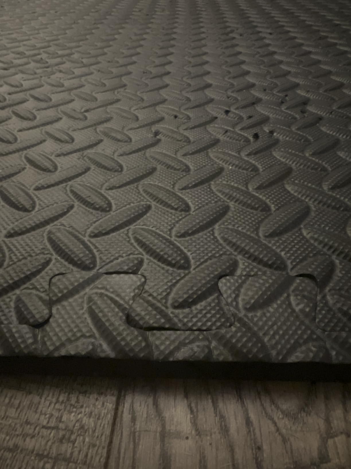 ProsourceFit Exercise Puzzle Mat 1/2-inch, EVA Interlocking Foam Floor Tiles for Home Gym, Workout Equipment, Kids Play Areas, Black, 48 SQ FT - 12 Tiles customer photo 1