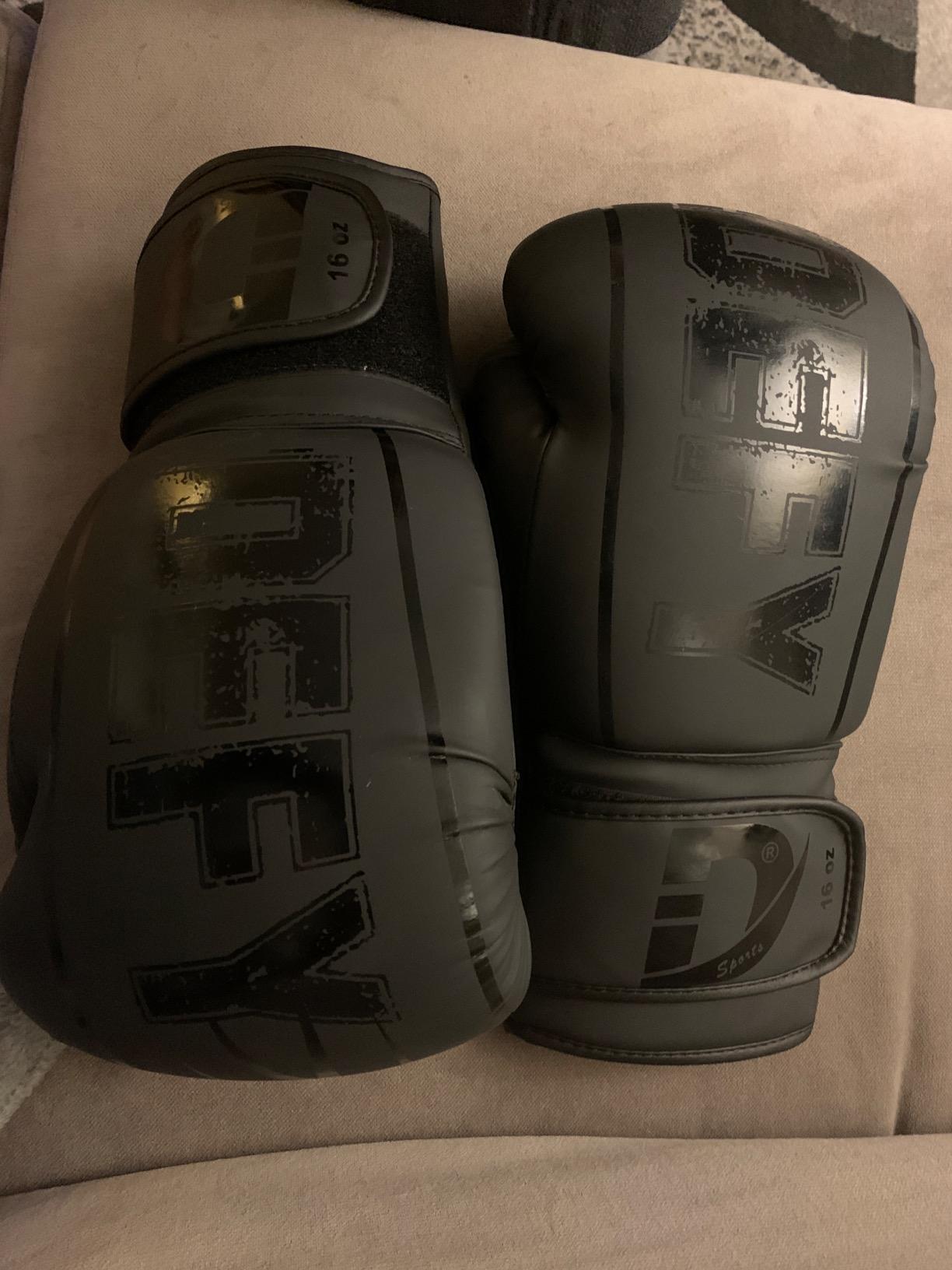 DEFY Boxing Gloves for Men & Women - Premium Quality Synthetic Leather Boxing Gloves for Training - Perfect for Punching Heavy Bags, Sparring, & Fighting Gloves customer photo 1