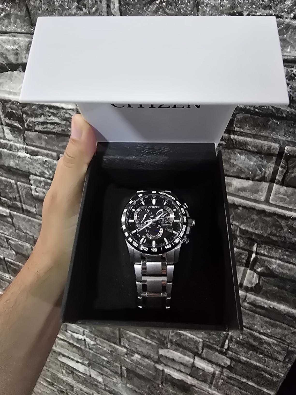 Citizen Men's Eco-Drive Sport Luxury PCAT Chronograph Watch customer photo 2