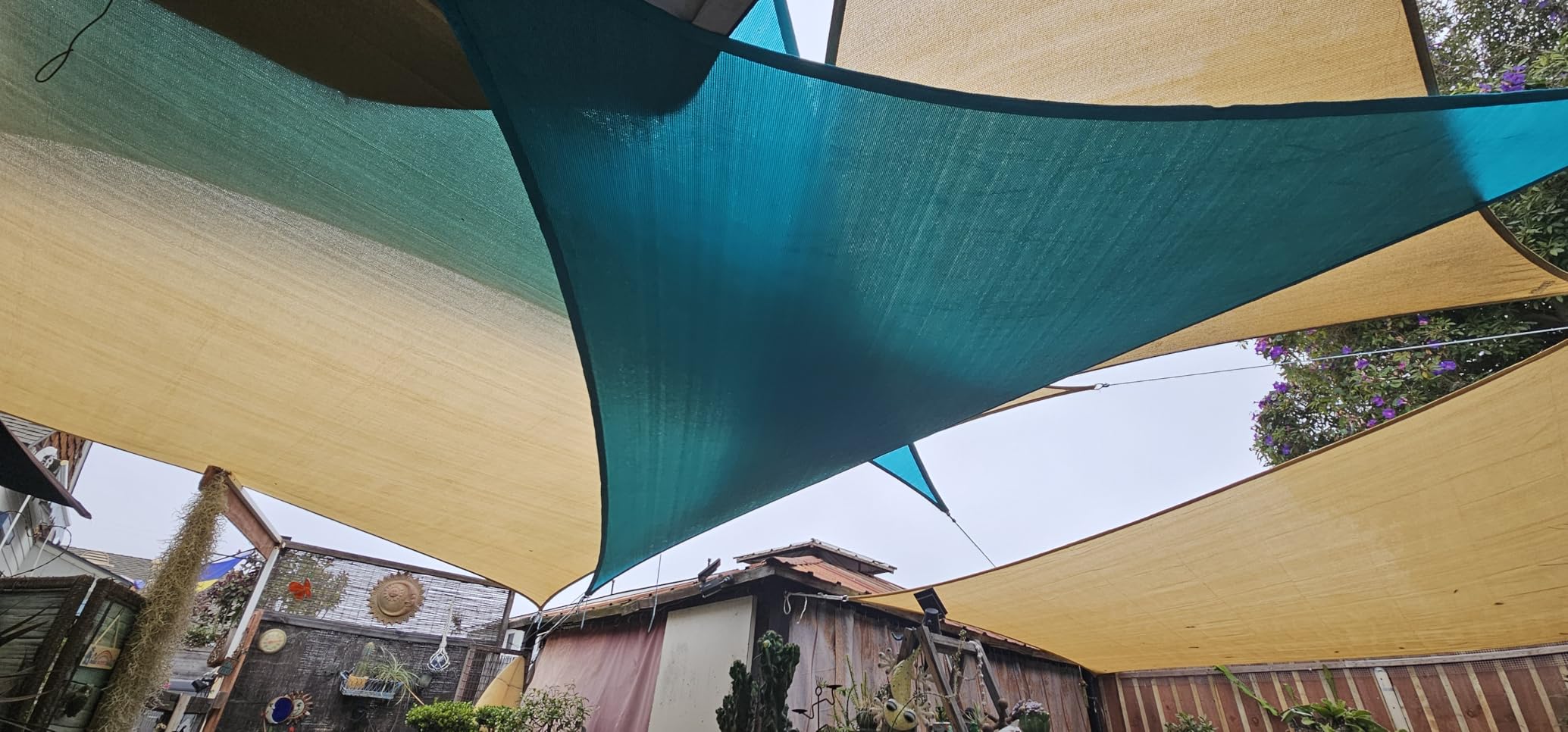 Artpuch Sun Shade Sail 16'X20' Sand Rectangle | Curved Edged, Commercial Grade 185GSM, Permeable Sunshade, Outdoor Canopy for Deck, Backyard, Patio, Custom Size Available customer photo 1