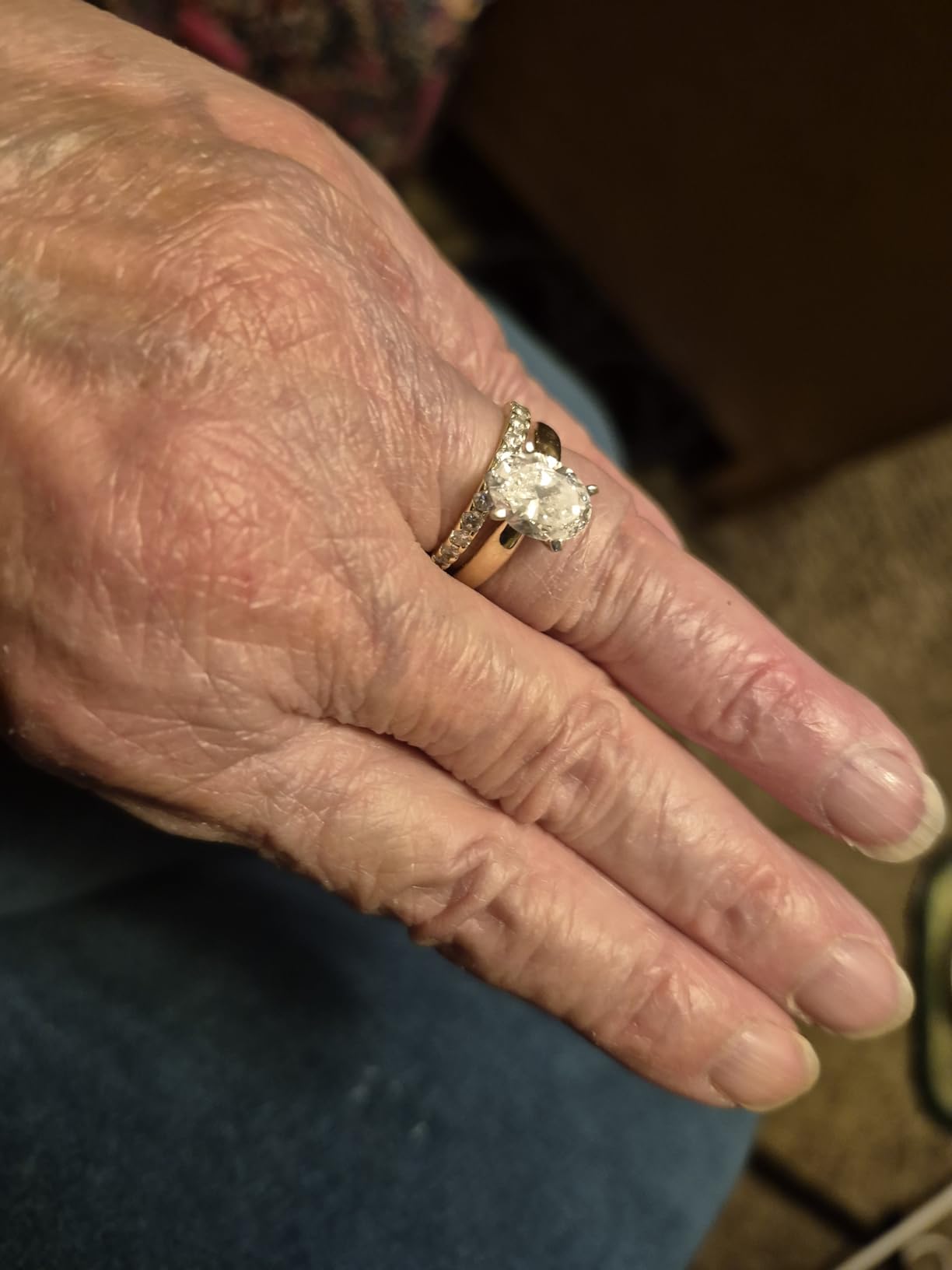PAVOI 14K Gold Plated Eternity Ring | Stackable Cubic Zirconia Gold Band Ring customer photo 1