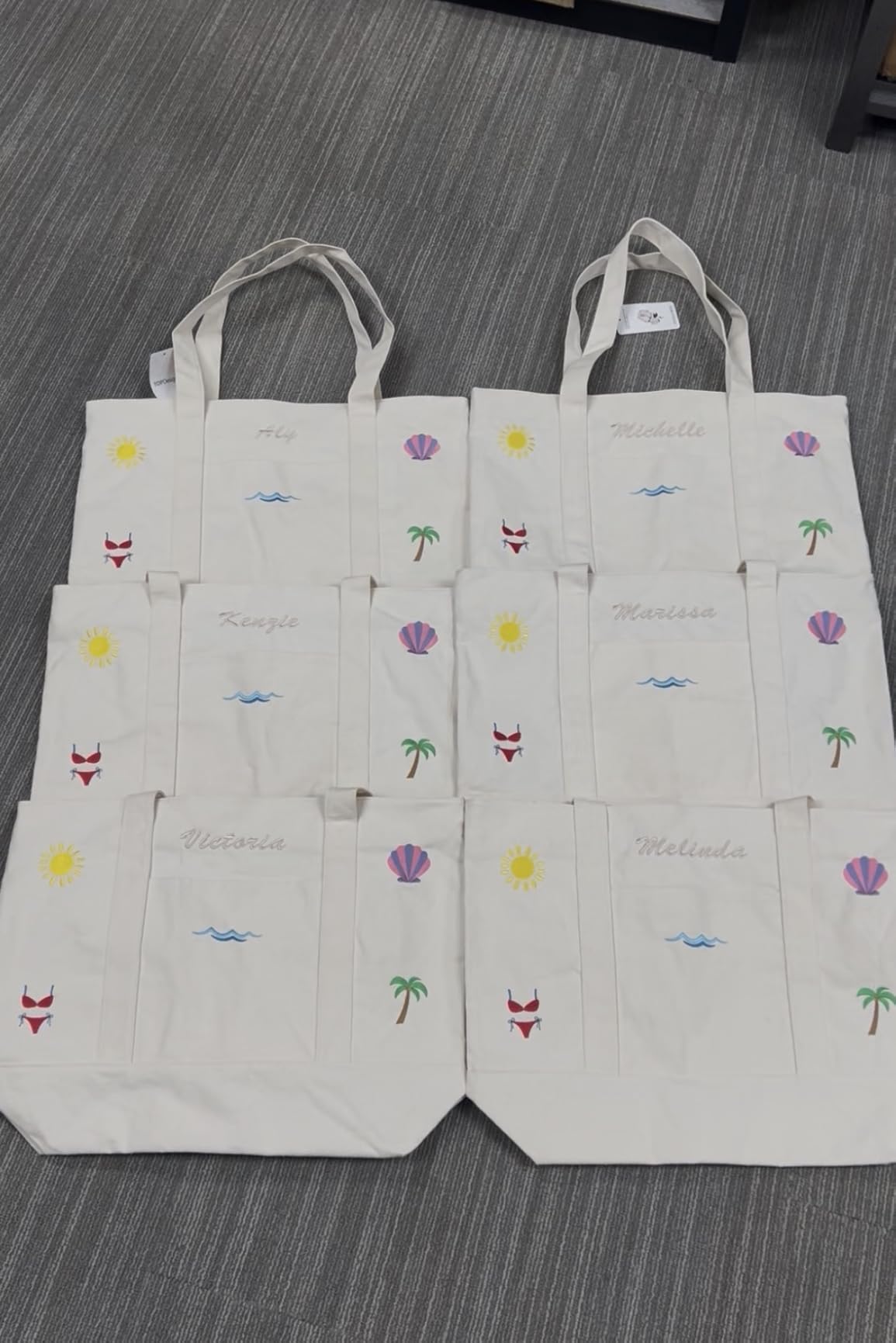 TOPDesign 1 | 3 | 6 | 30 Pack Canvas Tote Bag with External Pocket, Reusable Grocery Shopping Bag customer photo 2