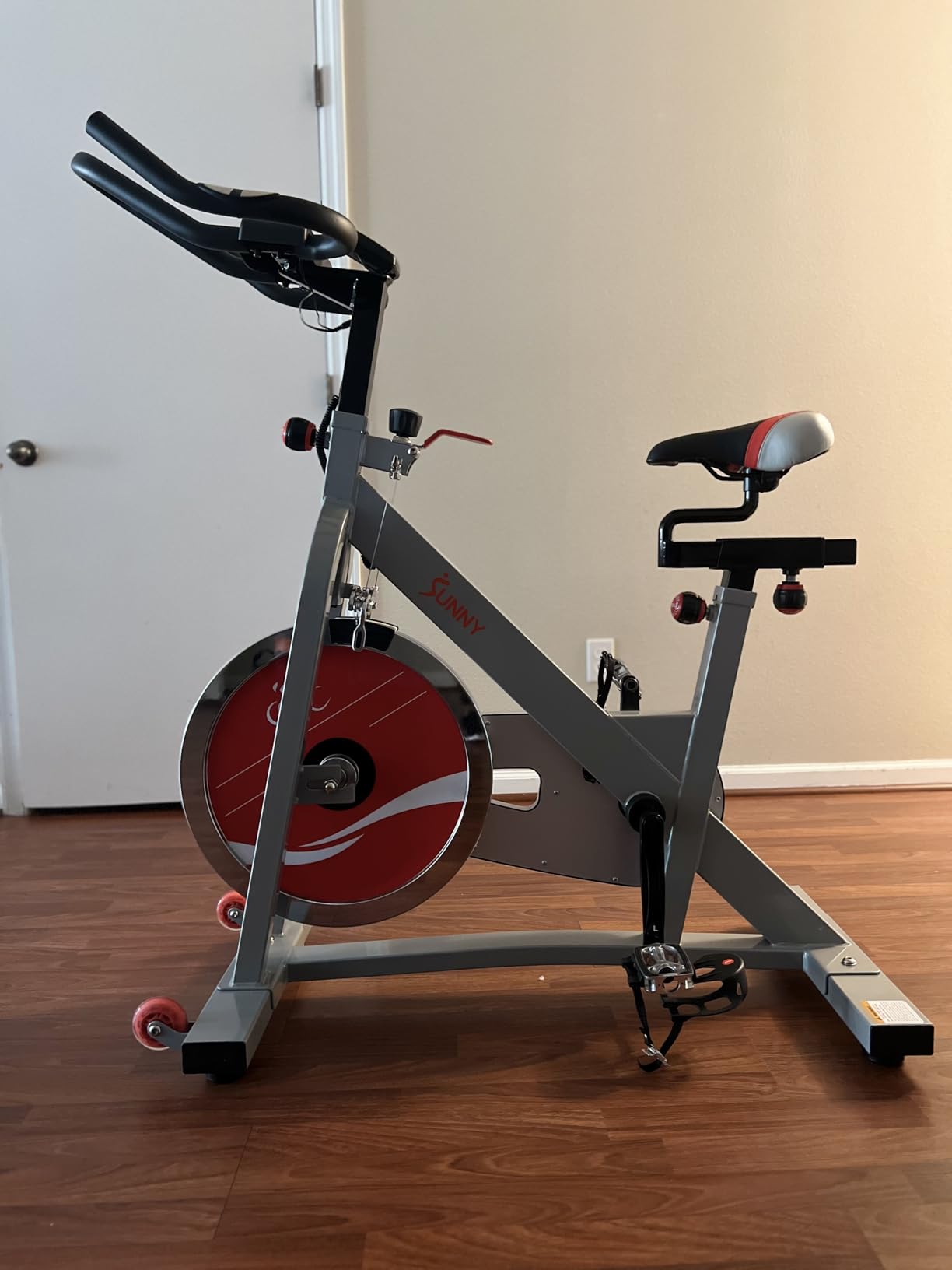 Sunny Health & Fitness Belt Drive Pro Indoor Cycling Bike customer photo 1