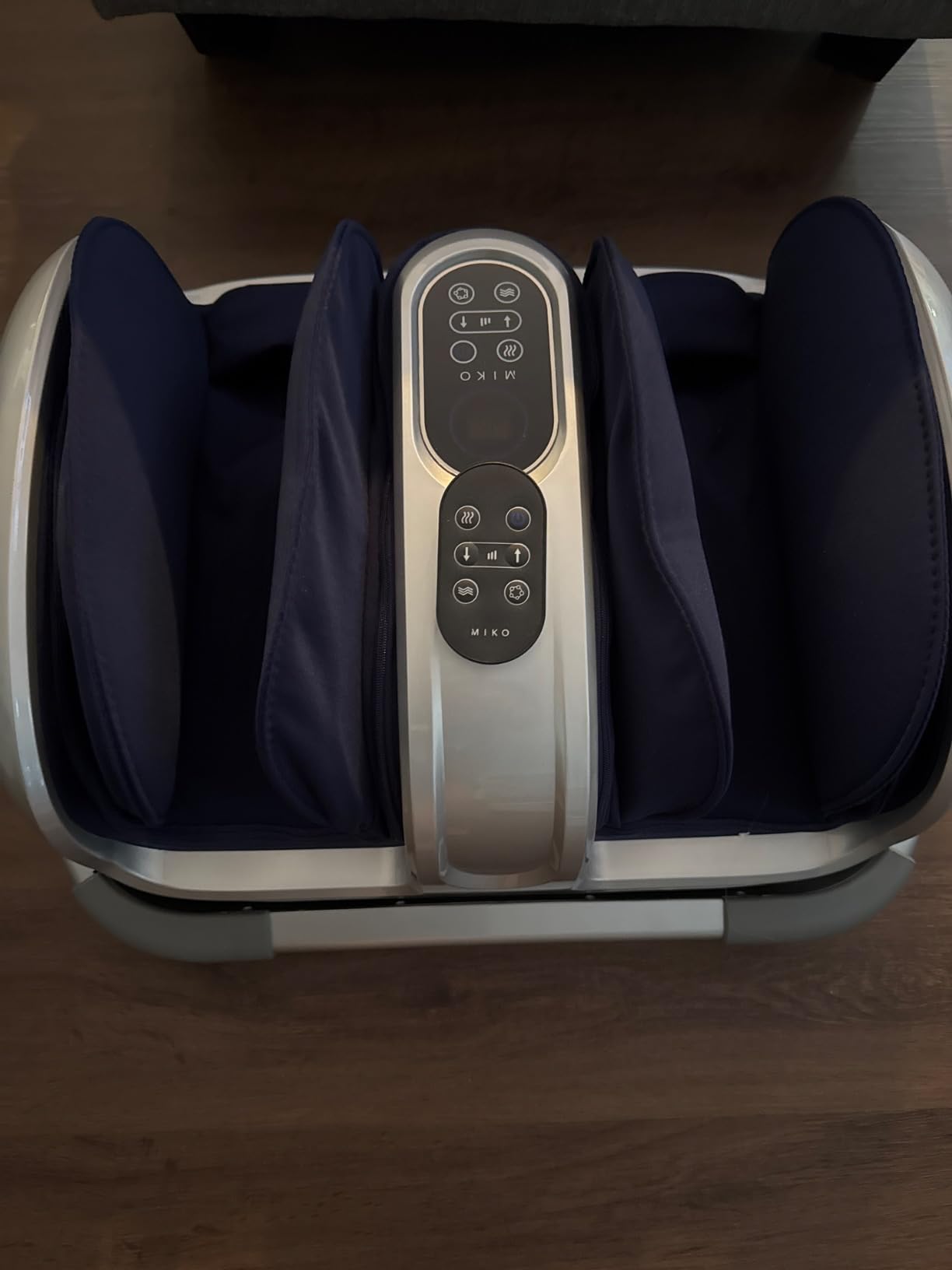 MIKO Shiatsu Foot, Leg and Calf Massager with Heat | Deep kneading, rolling, air compression, adjustable bar, 5 pressure levels & 3 modes; for plantar fasciitis customer photo 2