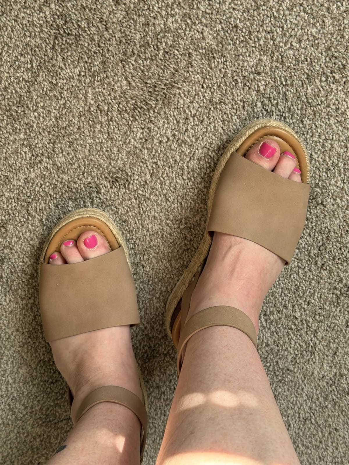 Soda Topic Open Toe Buckle Ankle Strap Espadrilles Flatform Wedge Casual Sandal customer photo 1