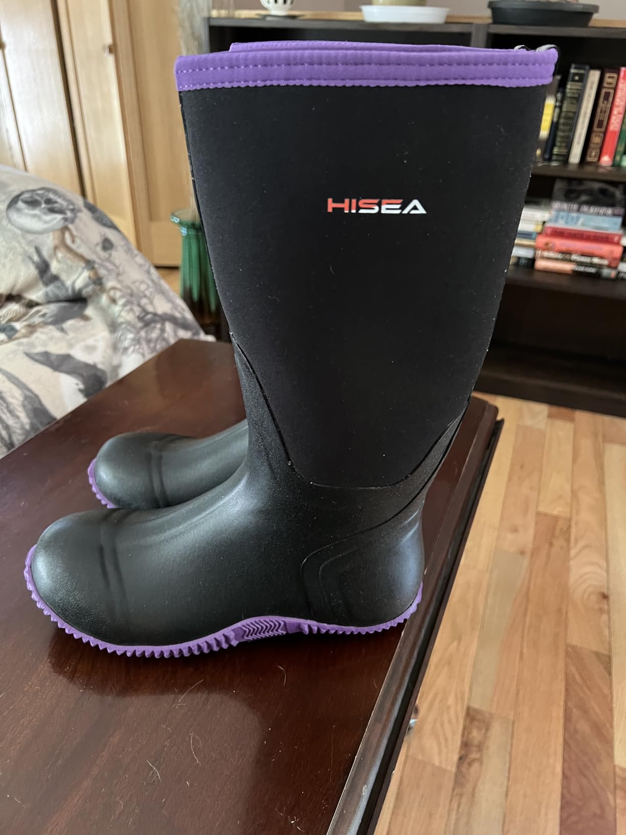 HISEA Women's Rain Boots Waterproof Insulated Neoprene Rubber Mud Boots customer photo 1