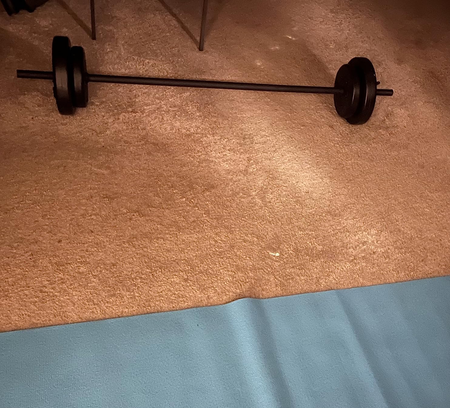 US Weight Barbell Set for home gym workout - Made in USA, Essential Home Gym Equipment for Strength Training customer photo 1