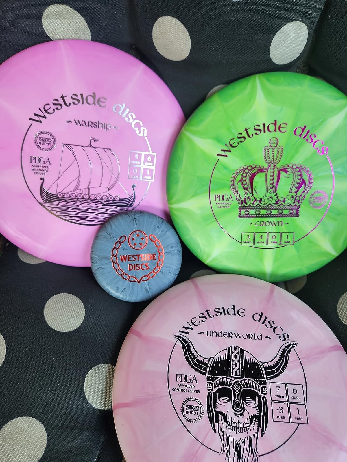 Westside Discs Origio Burst 3-Disc Golf Starter Set - Ideal All-in-One Disc Golf Set for Men - 1x Fairway Driver, Midrange & Putter Discs - Mini Marker Included - Colors Will Vary customer photo 2