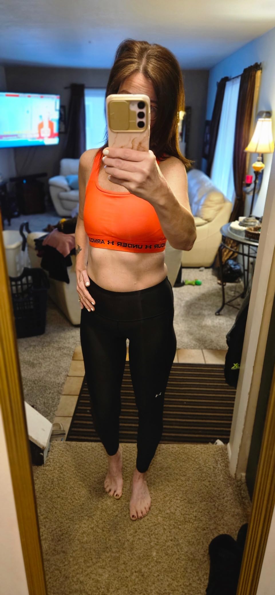 Under Armour Women's HeatGear Armour High Waisted Pocketed No-Slip Leggings customer photo 2