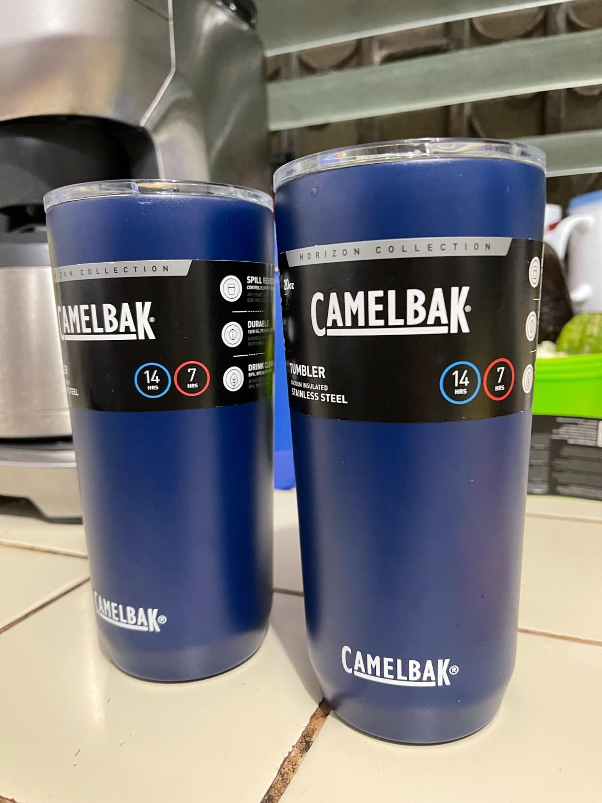 CamelBak Tumbler Stainless Steel Drinkware 20oz, Moss, Tri-Mode Spill-Resistant Lid customer photo 1