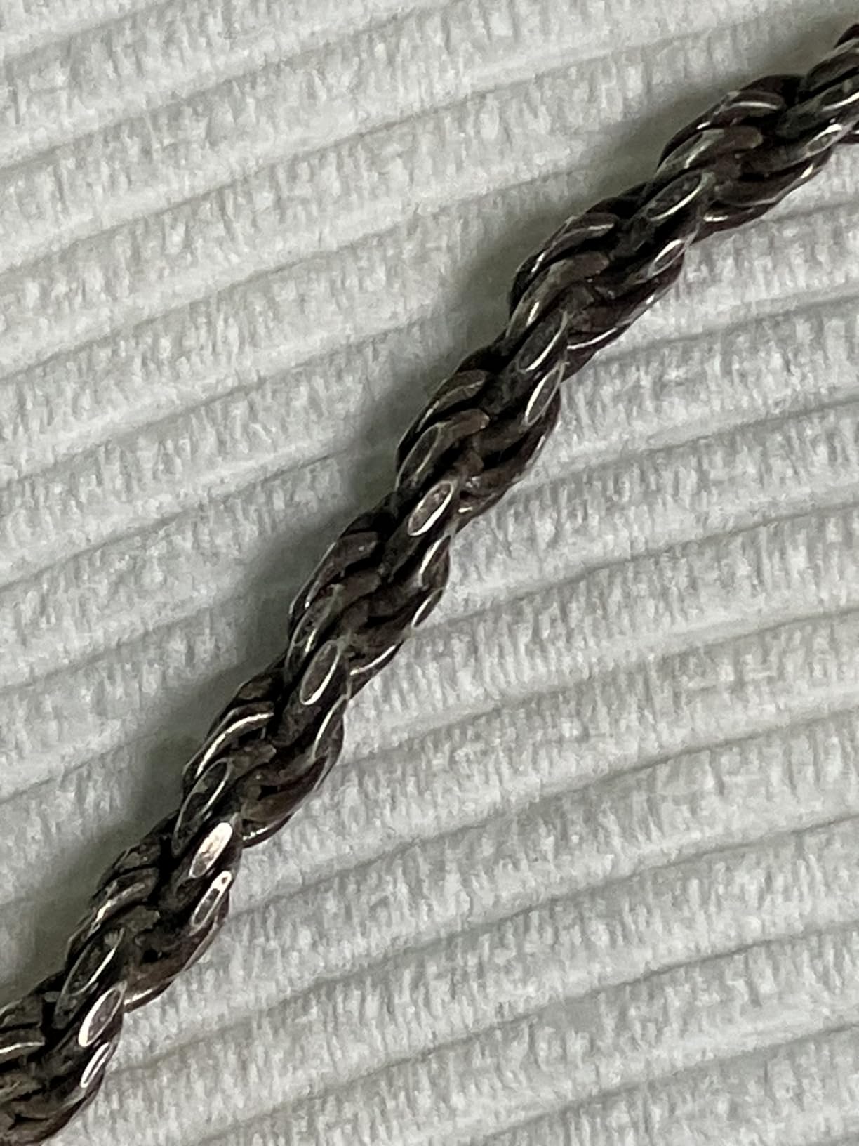 925 Sterling Silver 4mm Solid Italian Rope Diamond Cut Twist Link Chain Necklace with Gift Box for Men & Women - Made in Italy customer photo 2