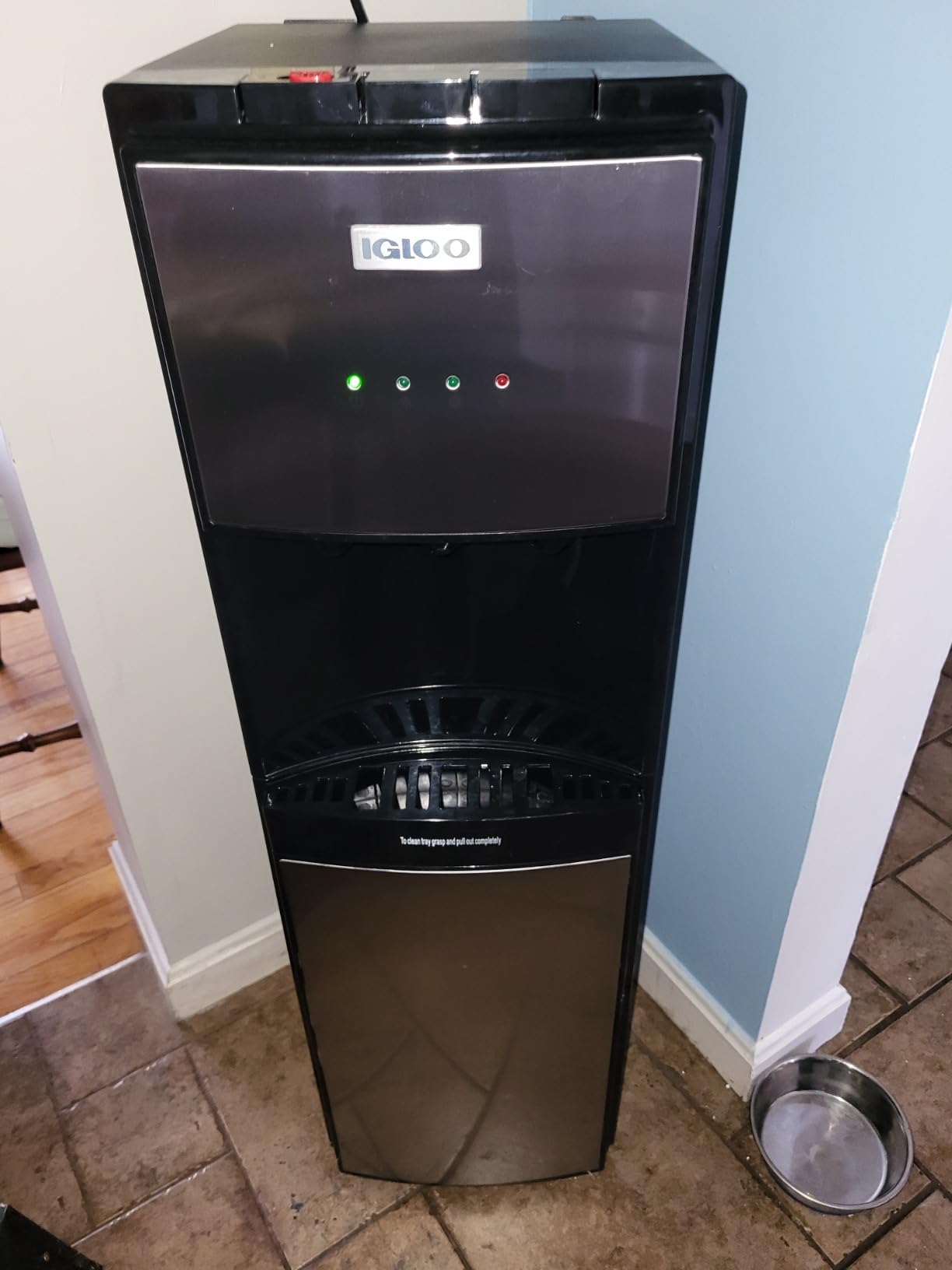 Igloo Bottom Loading Water Cooler - Hot, Cold, & Room Temperature Dispenser - Stainless Steel, Holds 3 & 5 Gallon Jugs, Child Safety Lock - for Homes, Kitchens, Offices, Dorms customer photo 1