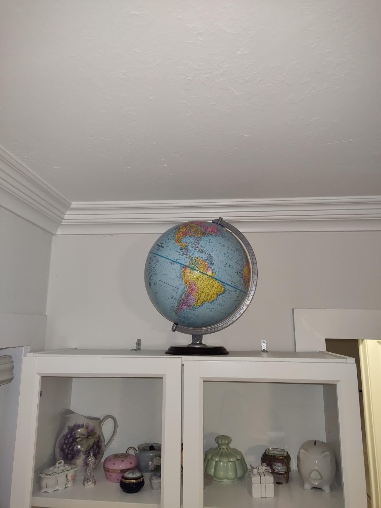 Replogle Student - Educational Classic World globe, Blue Ocean, Raised Relief feature, including a bonus map, made in USA, 12