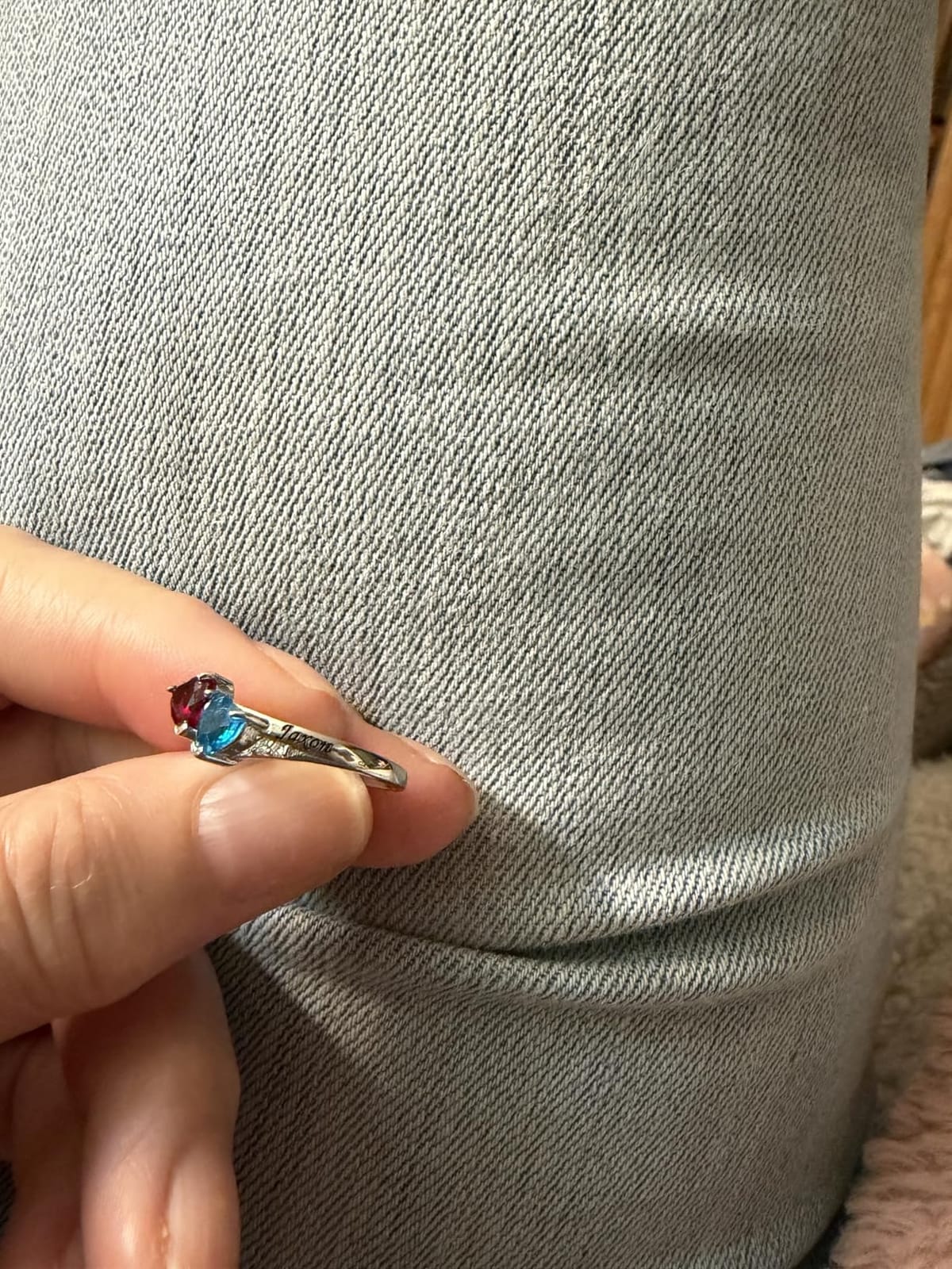 Custom4U Personalized Birthstone Rings for Women Promise Rings for Her customer photo 2