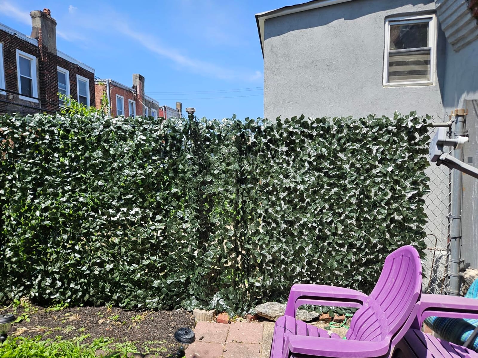 Best Choice Products Outdoor Garden 96x72-inch Artificial Faux Ivy Hedge Leaf and Vine Privacy Fence Wall Screen - Green customer photo 1